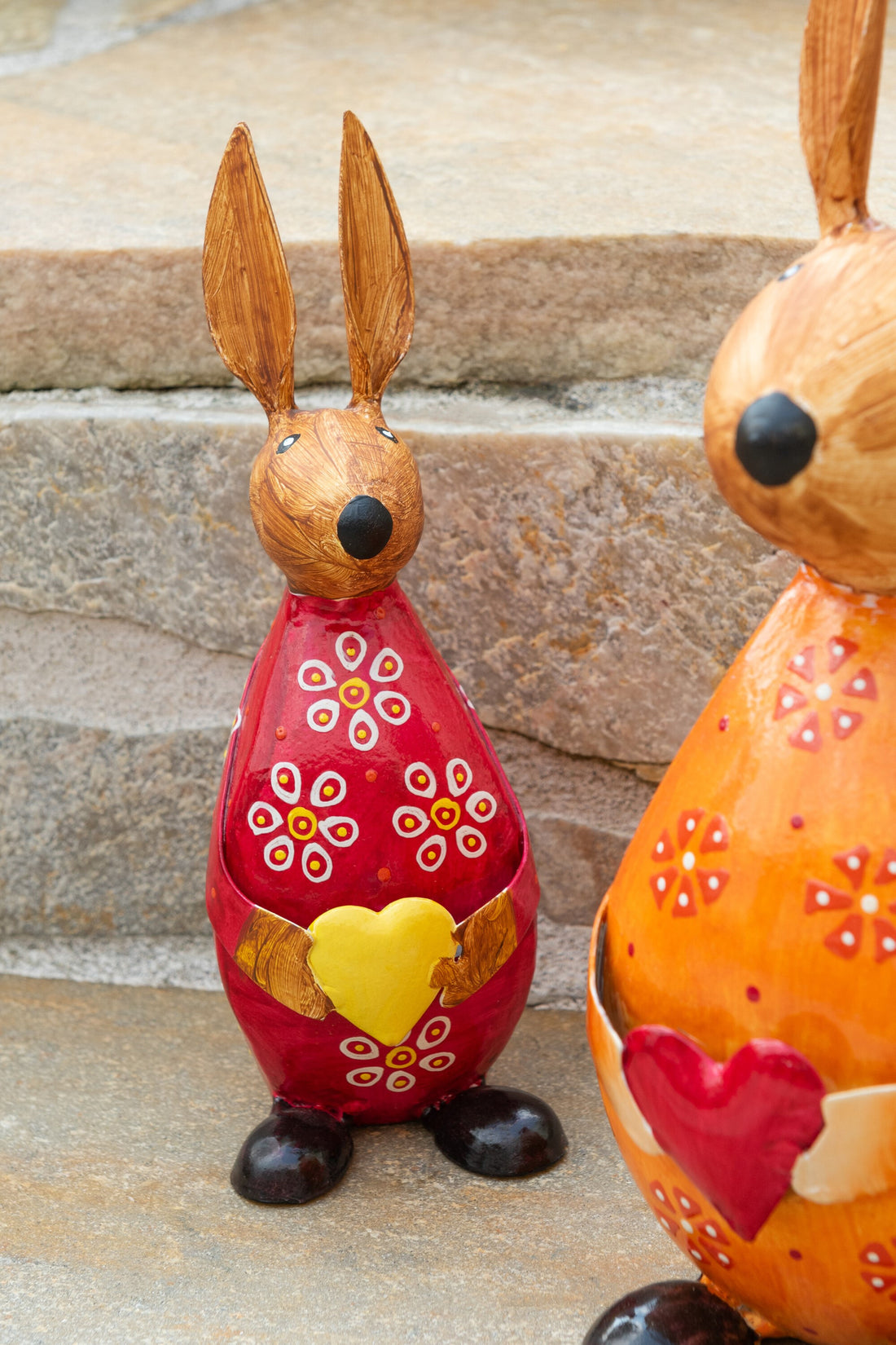 Rabbit Holding Heart Iron Mix Small Assortment Of 3