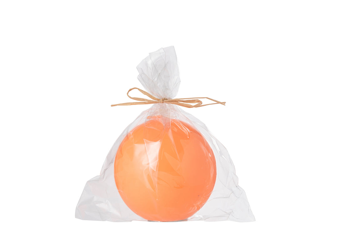 Kaarsbal Was Fluo Oranje-30 Uur