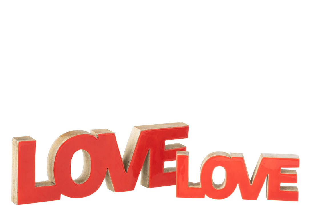 Brief liefde Mangohout Rood Groot