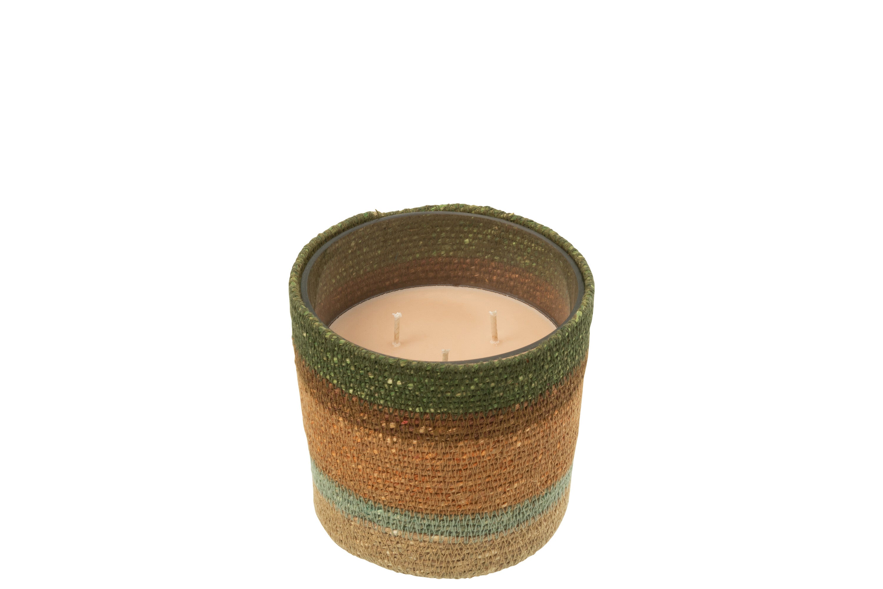 Geurkaarsmand Was Beige/Blauw Klein-45 uur