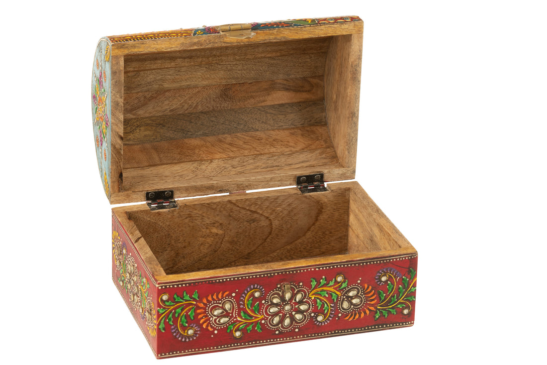 Doos Rechthoek Delhi Mangohout Mix