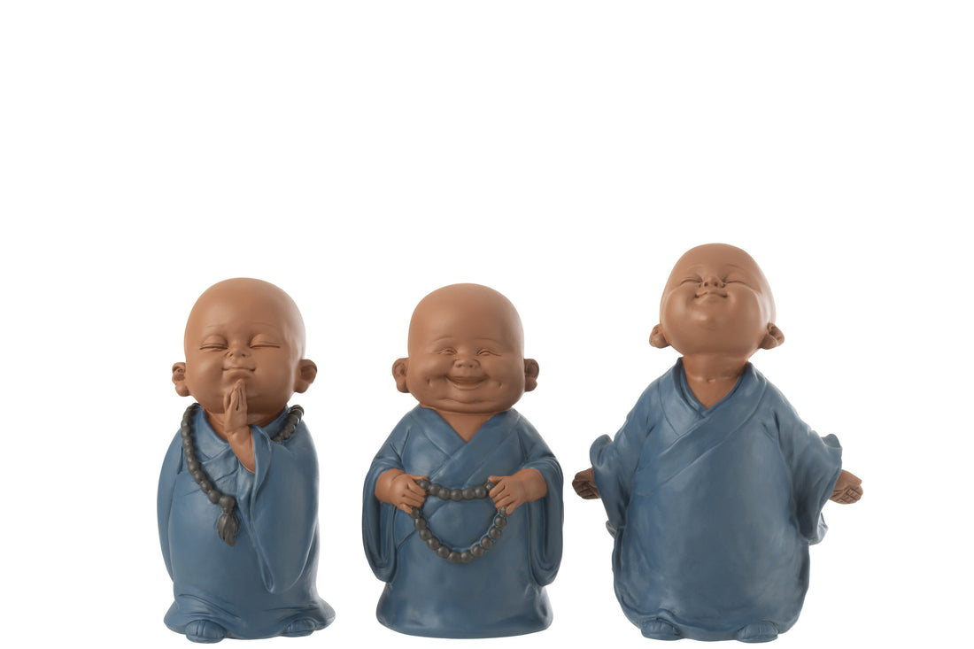 Monnik Ketting Hars Blauw Assortiment Van 3