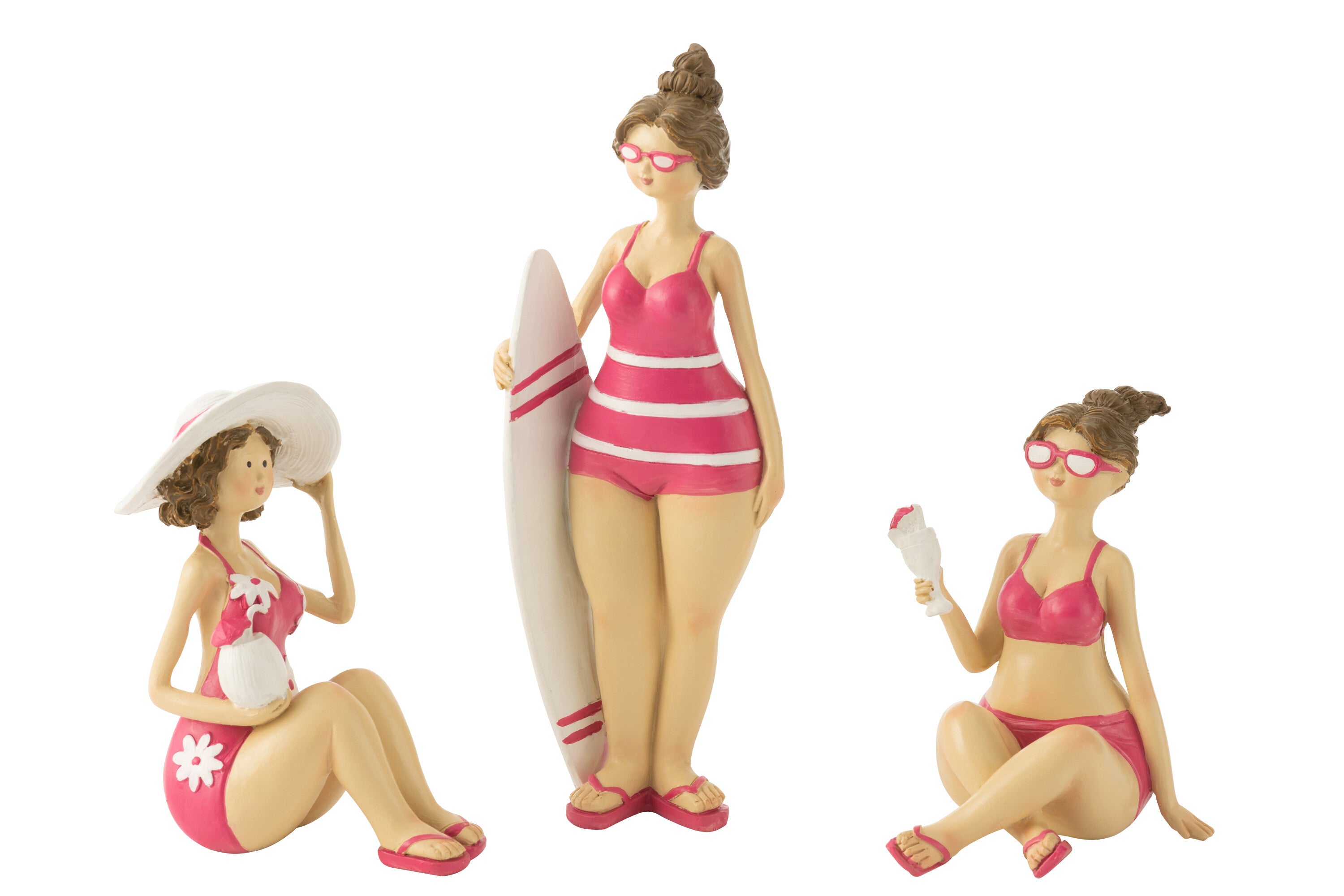 Stranddames Hars Roze Assortiment Van 3