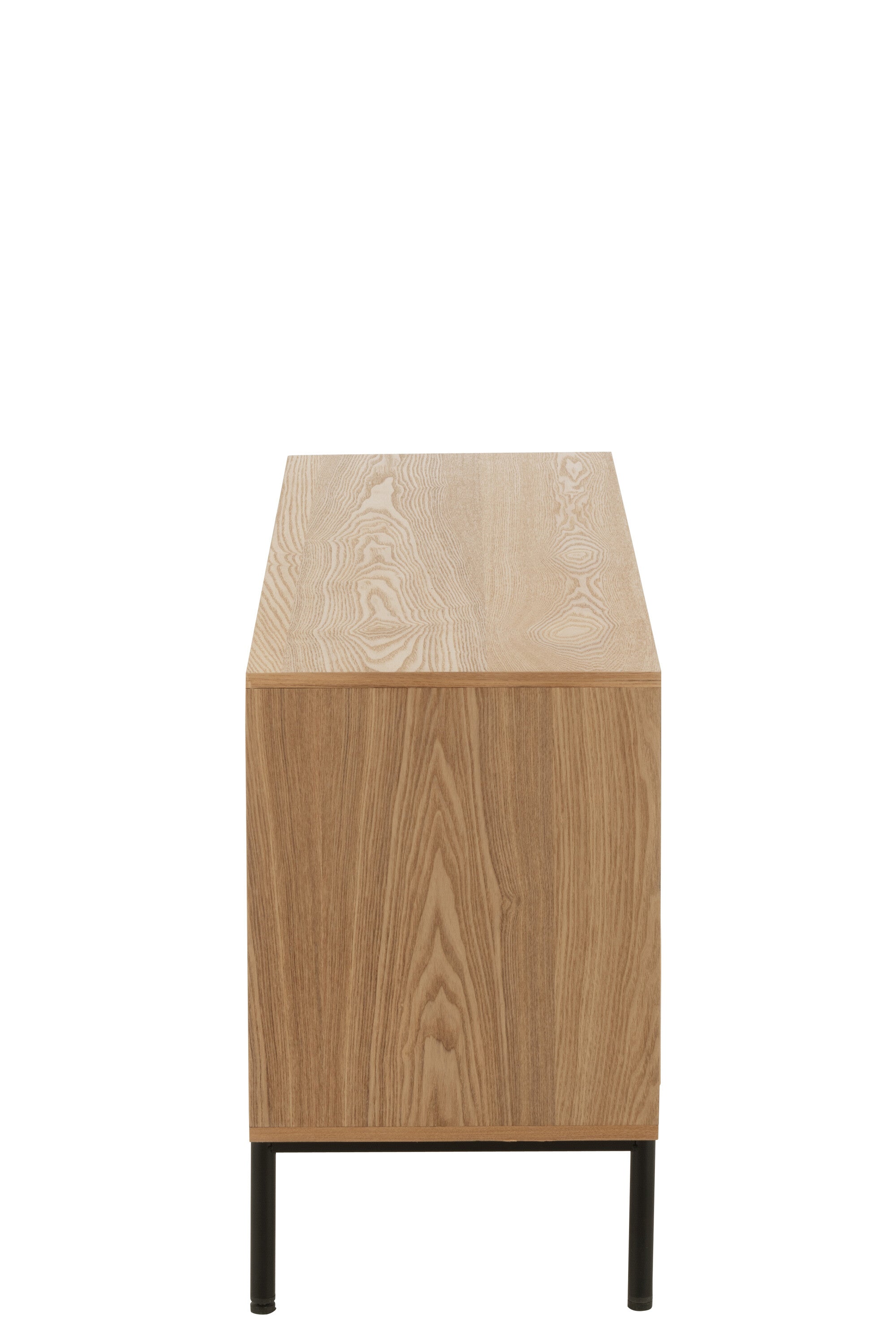 Kast Vierkant Mdf/Metaal Natuur/Zwart Groot