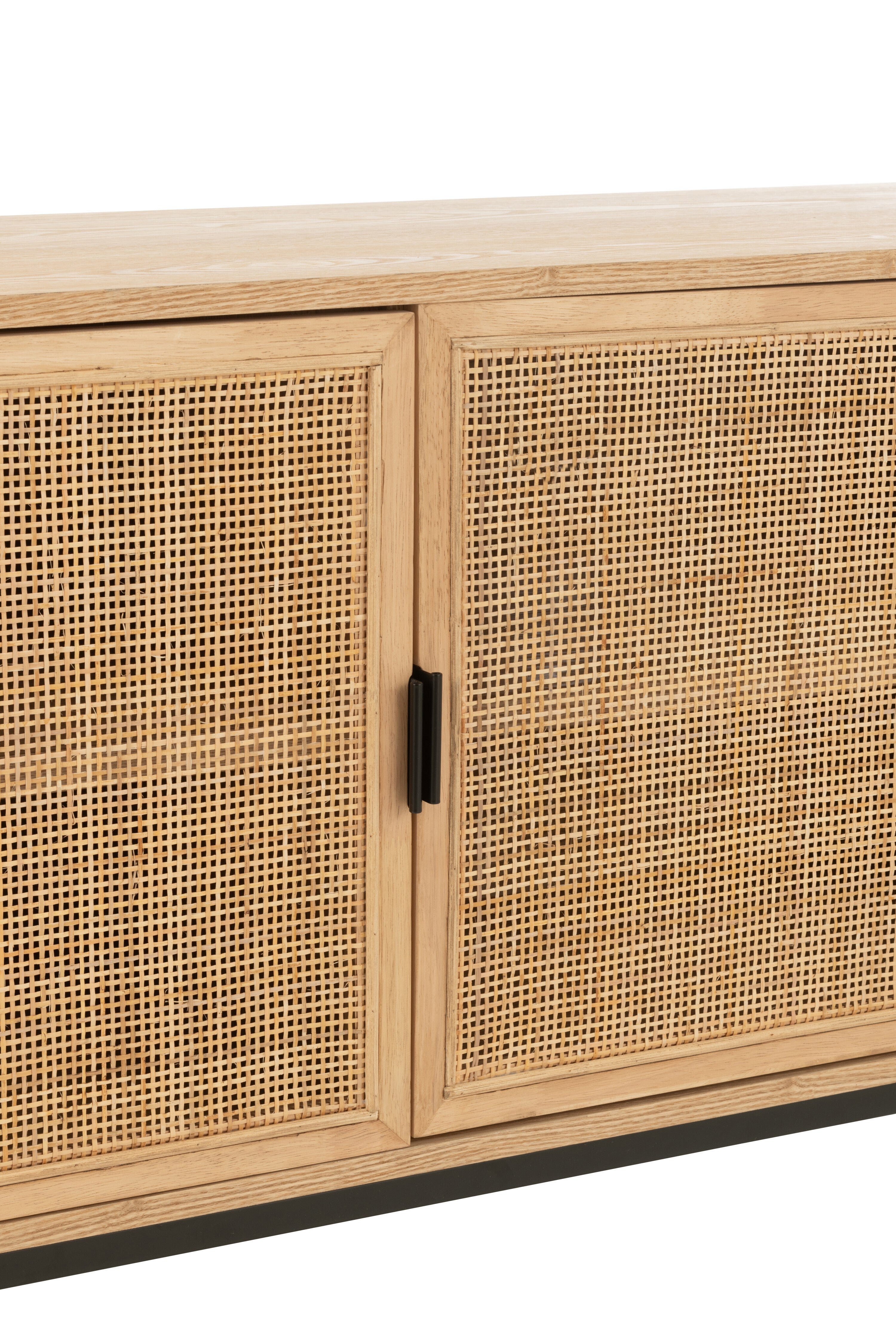 Kast Vierkant Mdf/Metaal Natuur/Zwart Groot