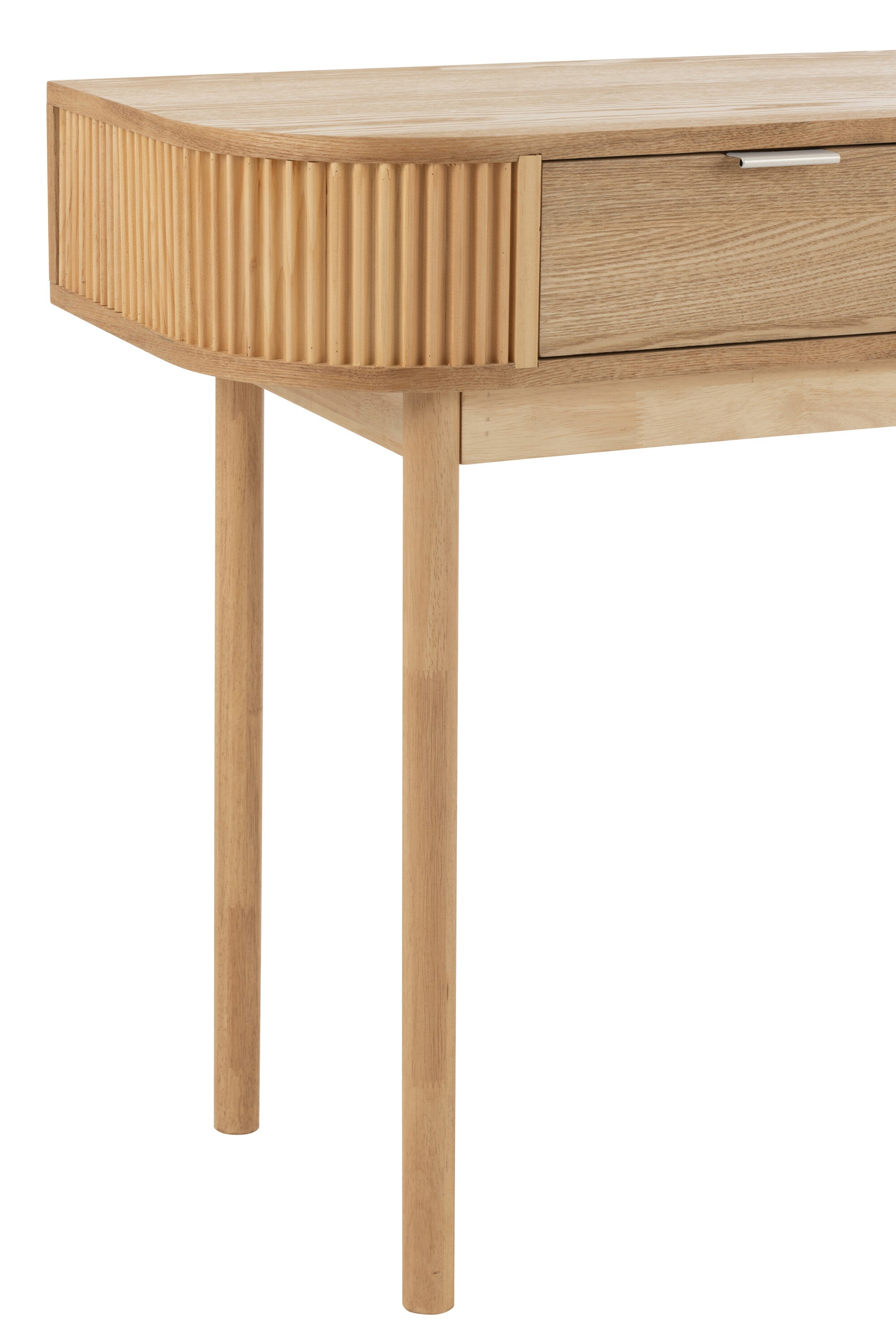 Console Afgerond Mdf/Dennenhout Natuurlijk