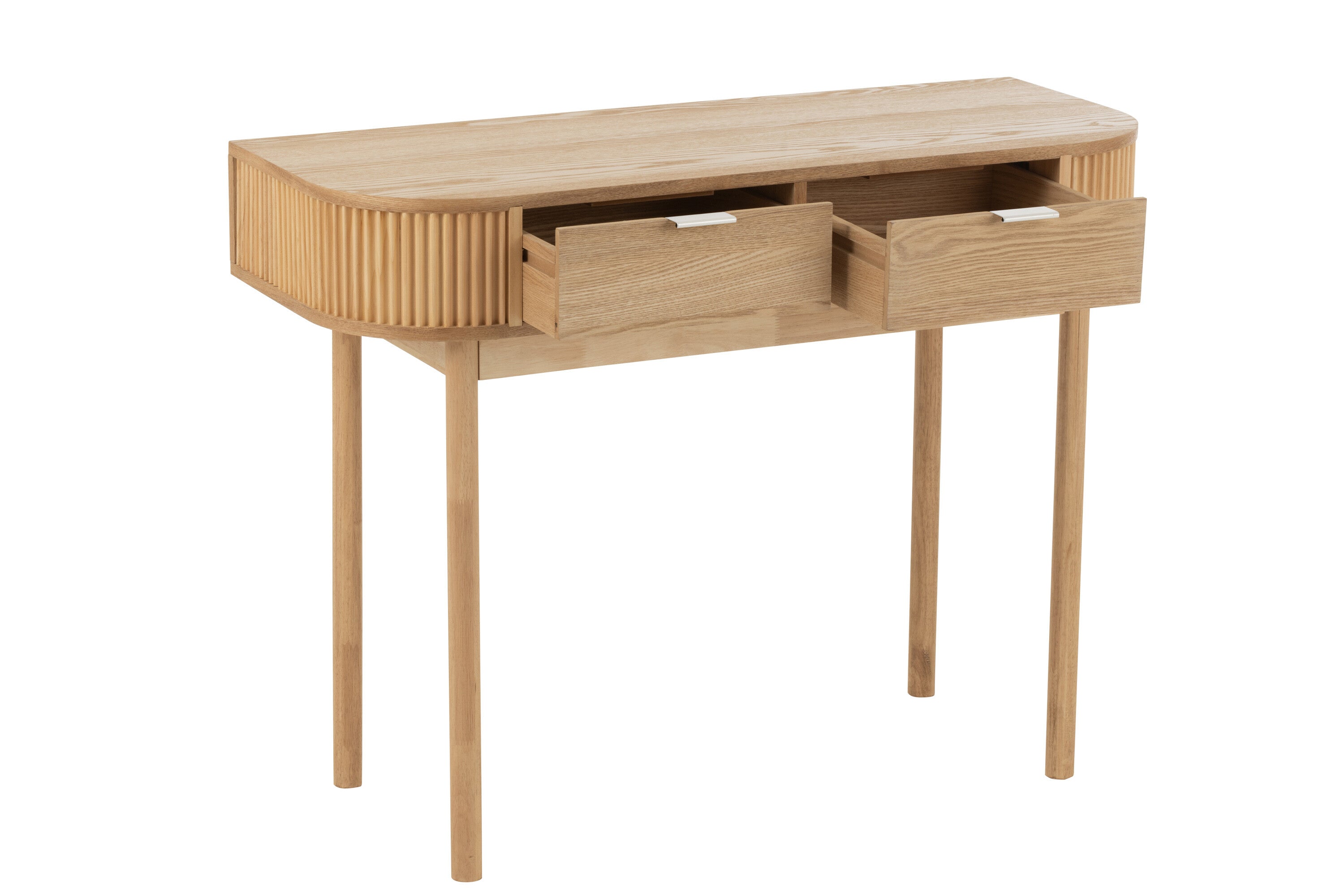 Console Afgerond Mdf/Dennenhout Natuurlijk