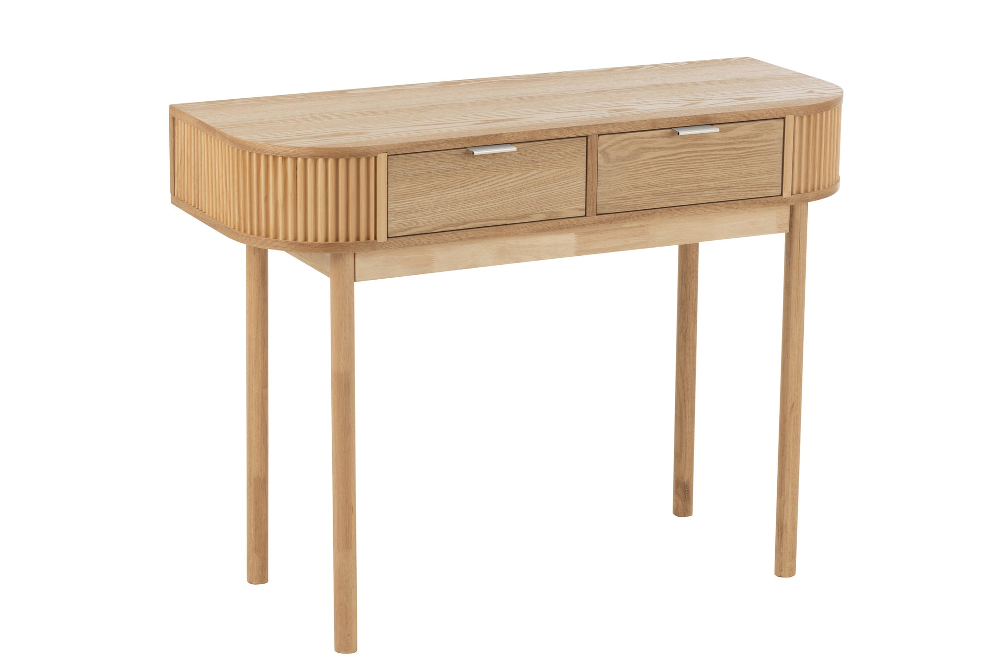 Console Afgerond Mdf/Dennenhout Natuurlijk