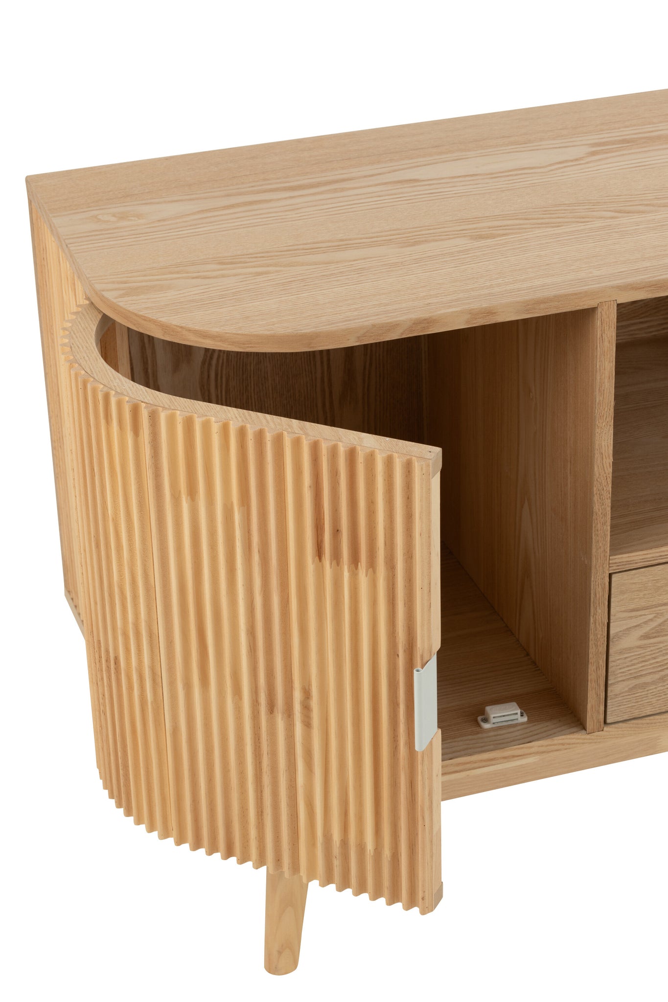 Kast Afgerond MDF/Dennenhout Natuurlijk Klein