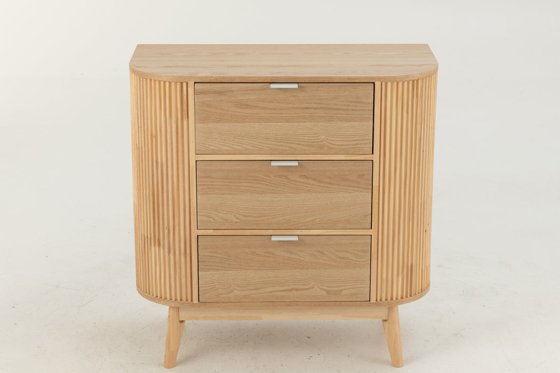 Kast Afgerond MDF/Dennenhout Natuurlijk Groot