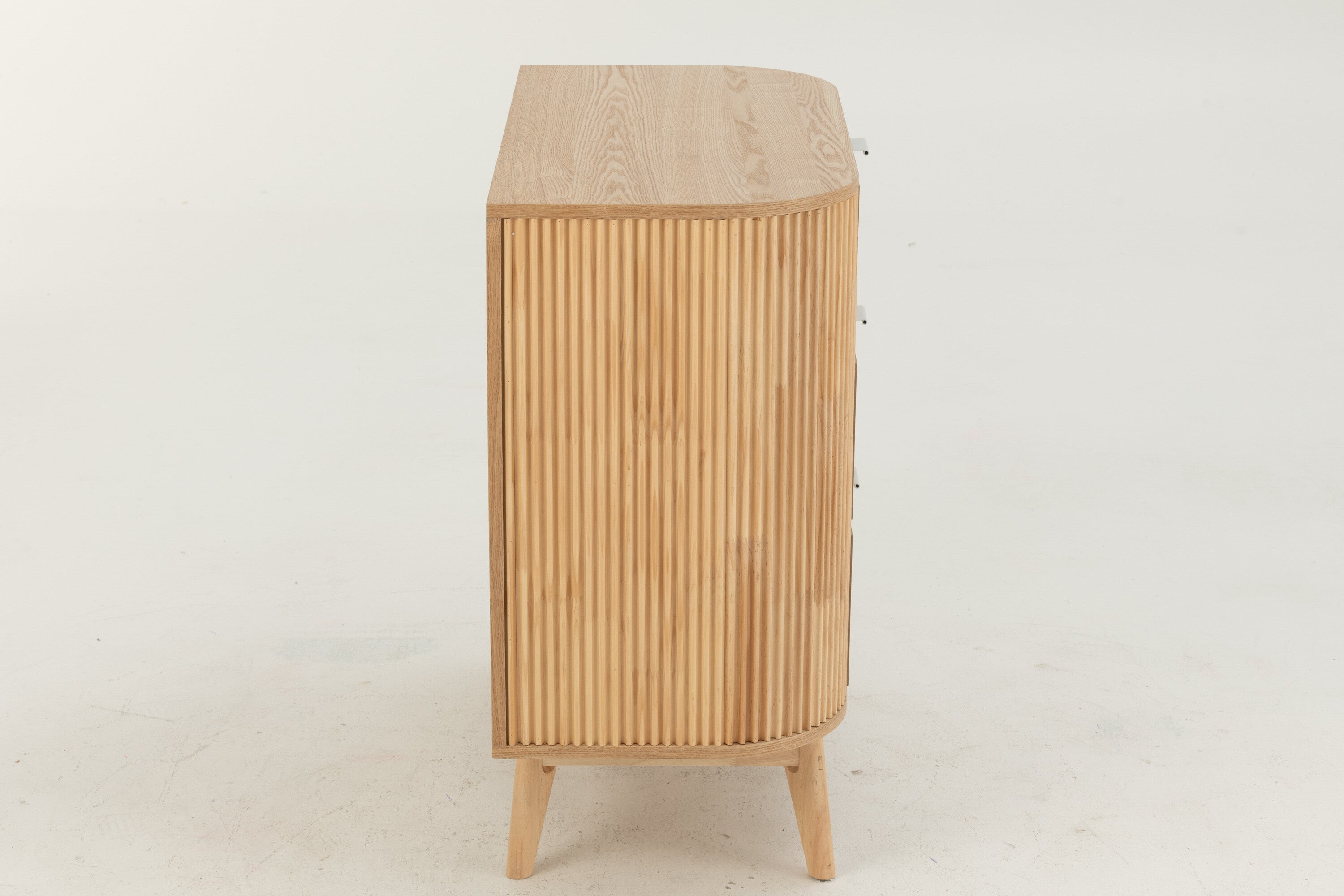 Kast Afgerond MDF/Dennenhout Natuurlijk Groot