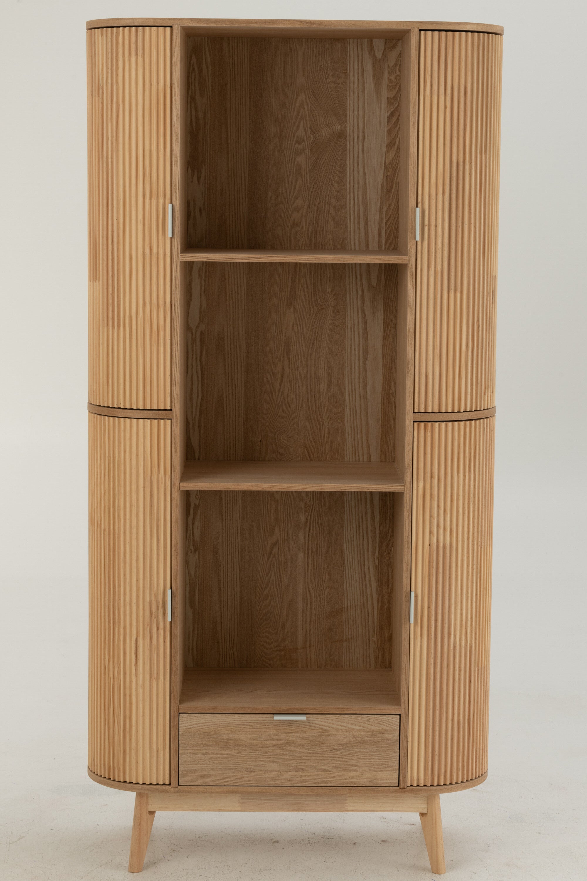 Plank Afgerond Mdf/Dennenhout Natuurlijk