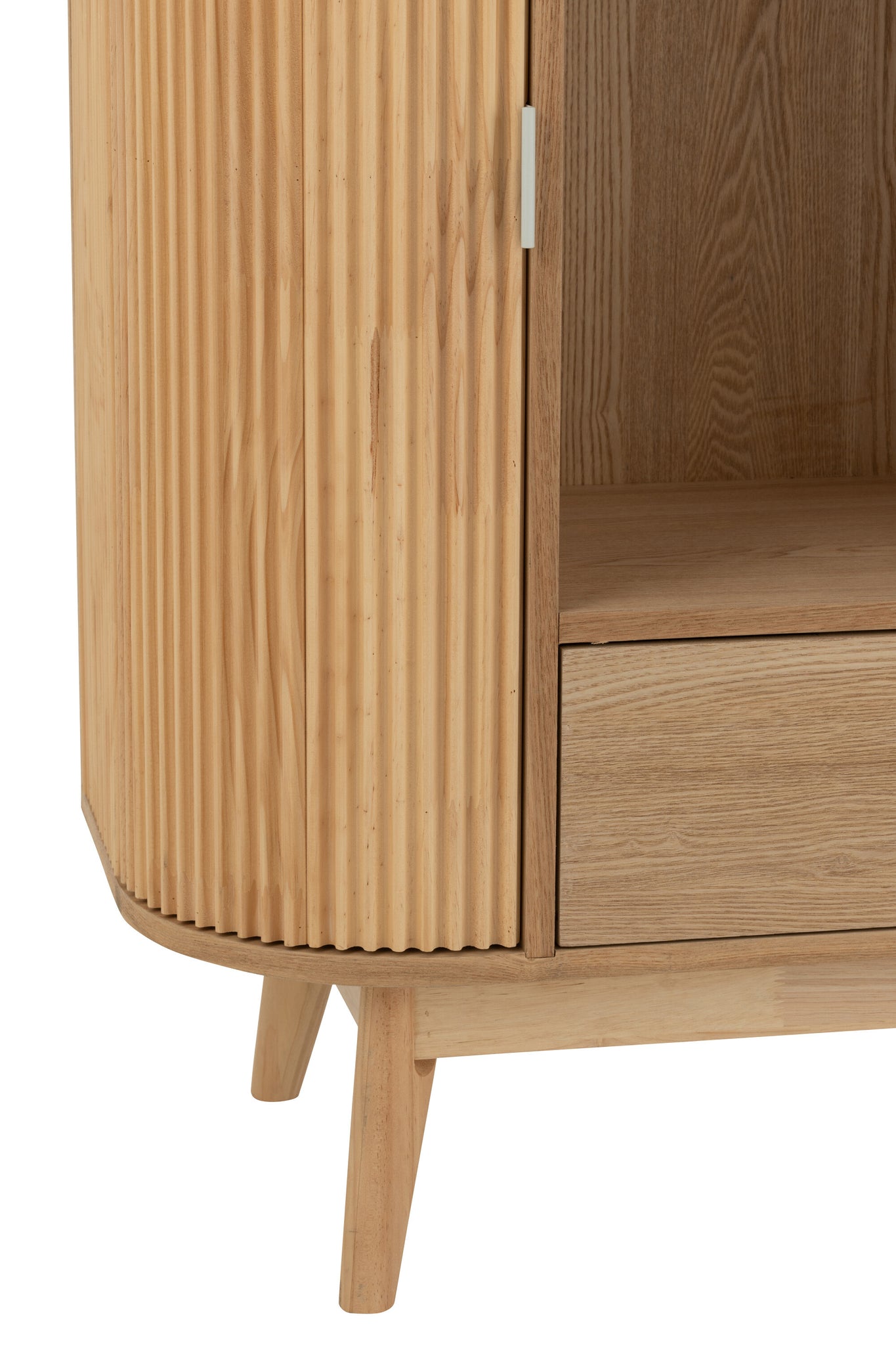 Plank Afgerond Mdf/Dennenhout Natuurlijk