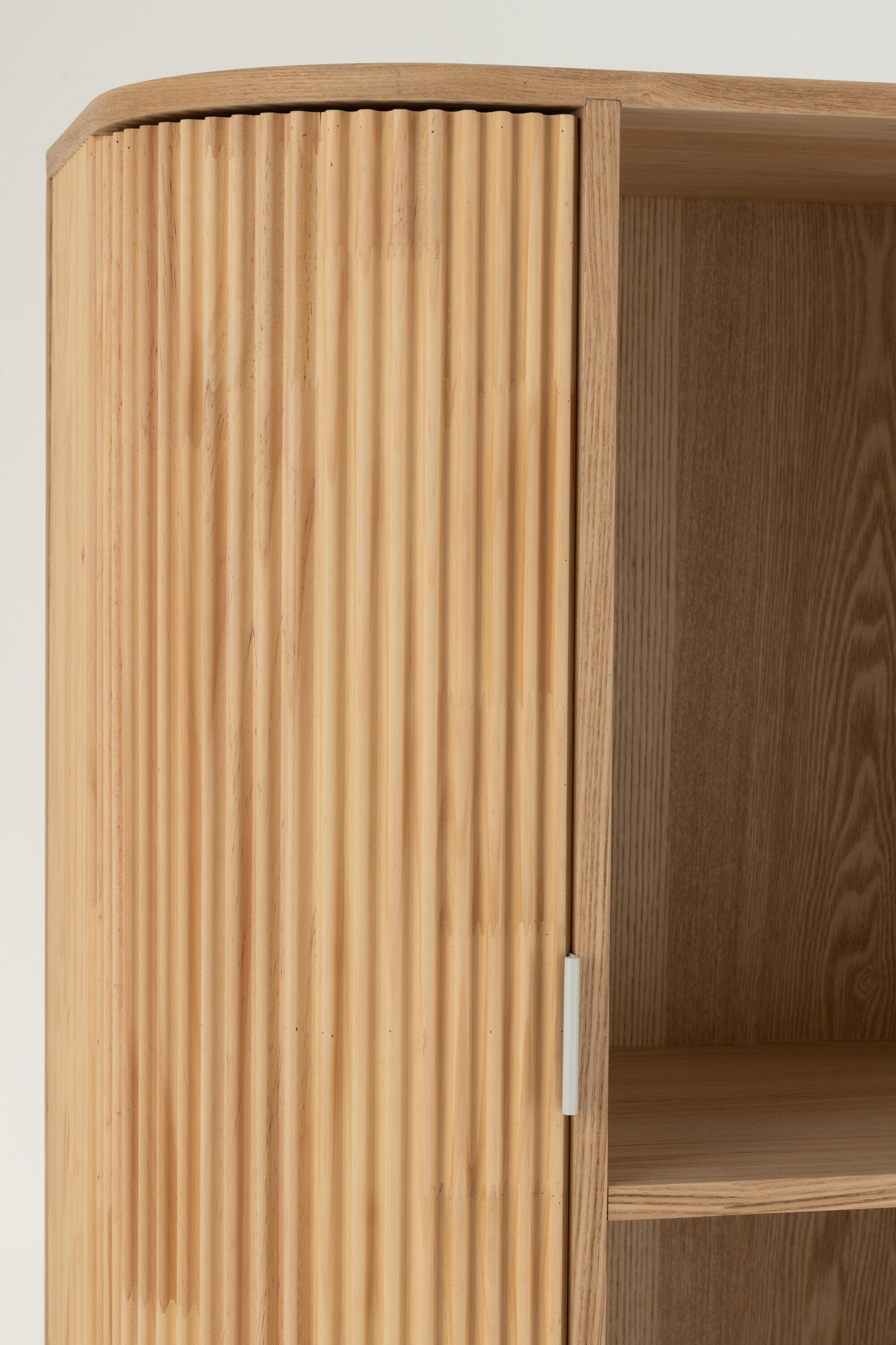Plank Afgerond Mdf/Dennenhout Natuurlijk