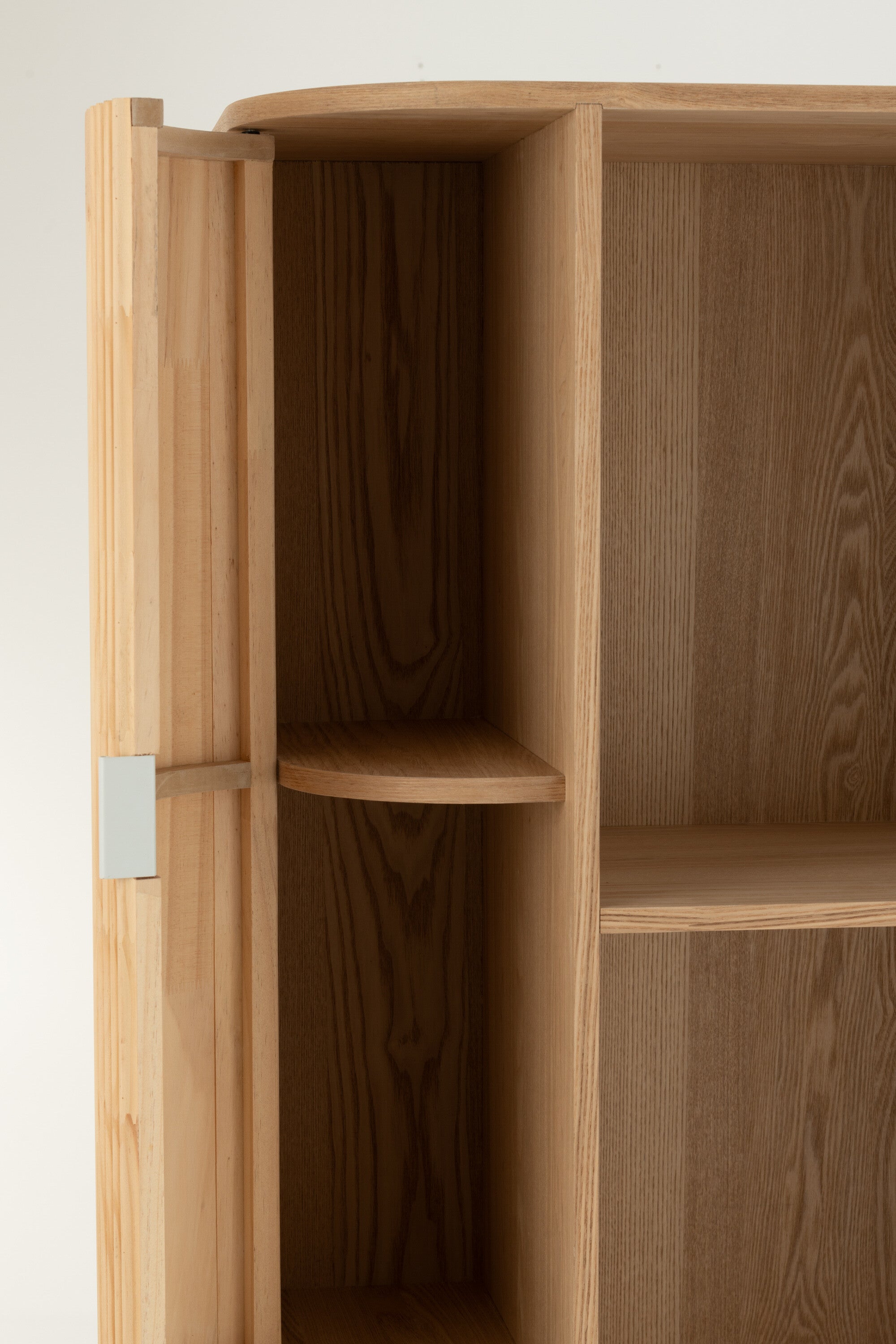 Plank Afgerond Mdf/Dennenhout Natuurlijk