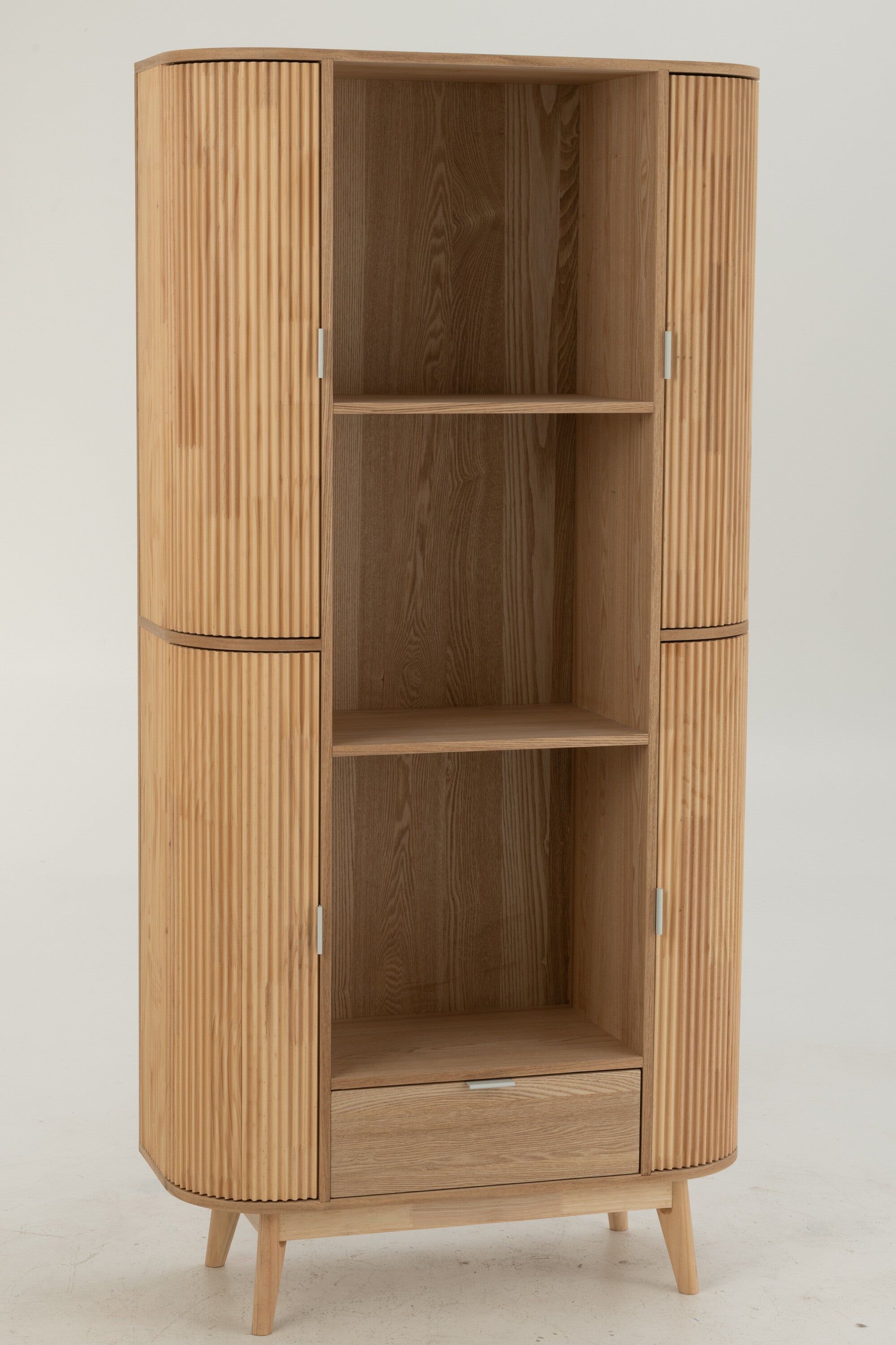 Plank Afgerond Mdf/Dennenhout Natuurlijk