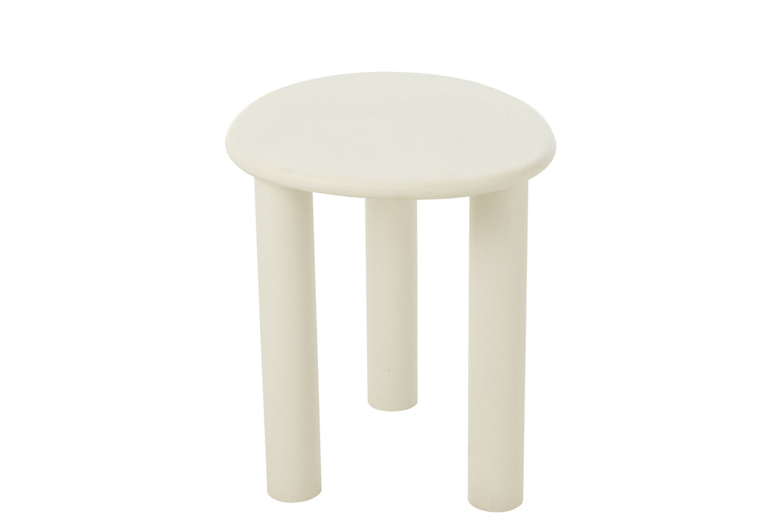 Bijzettafel Bali Mdf/Pvc Wit Klein