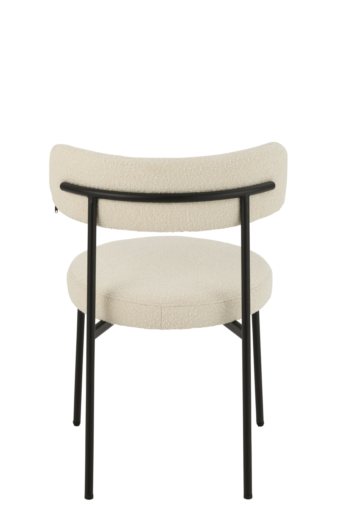 Stoel Boucle Triplex/Polyester Wit/Zwart