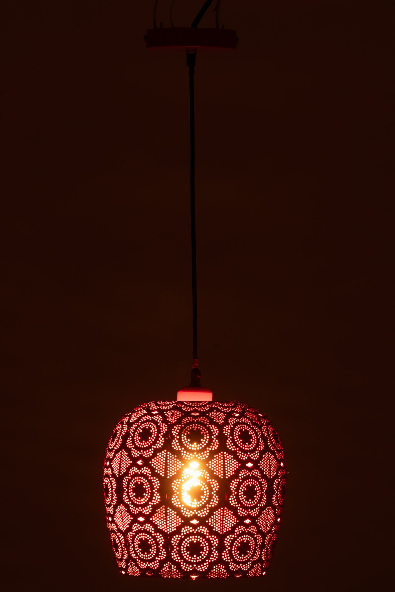 Hanglamp Levend Metaal Rood