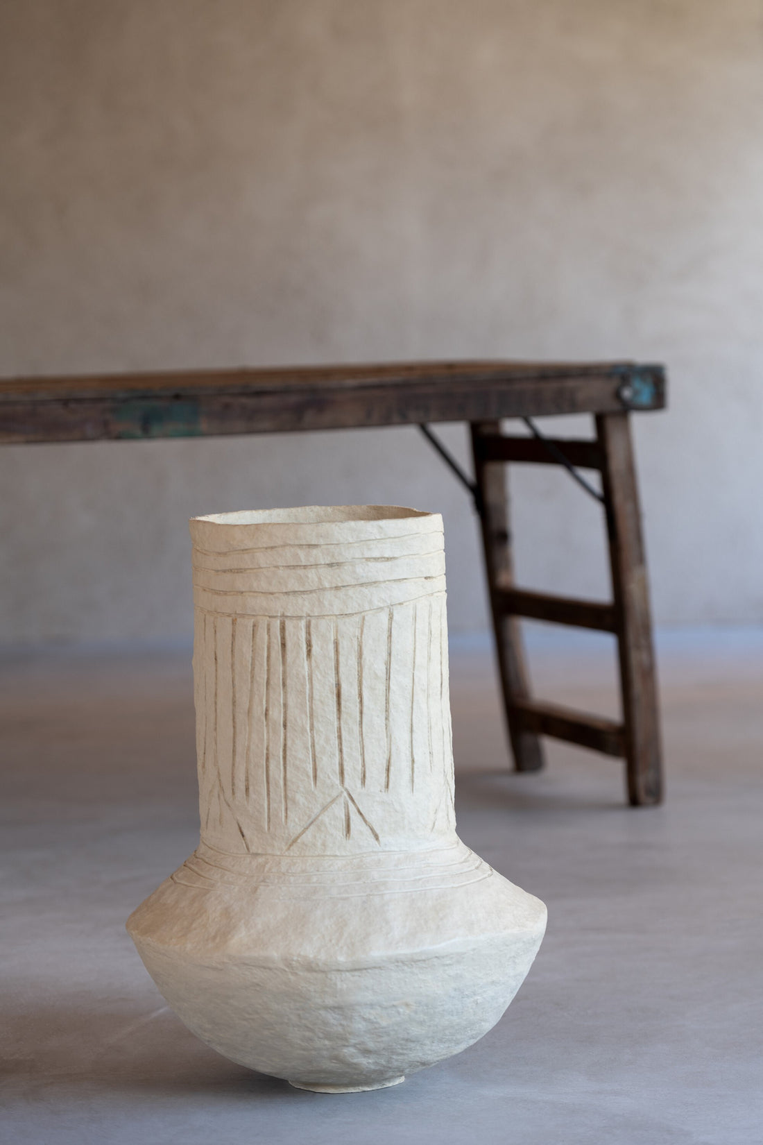 Pot Gada Papier-maché Natuurlijk