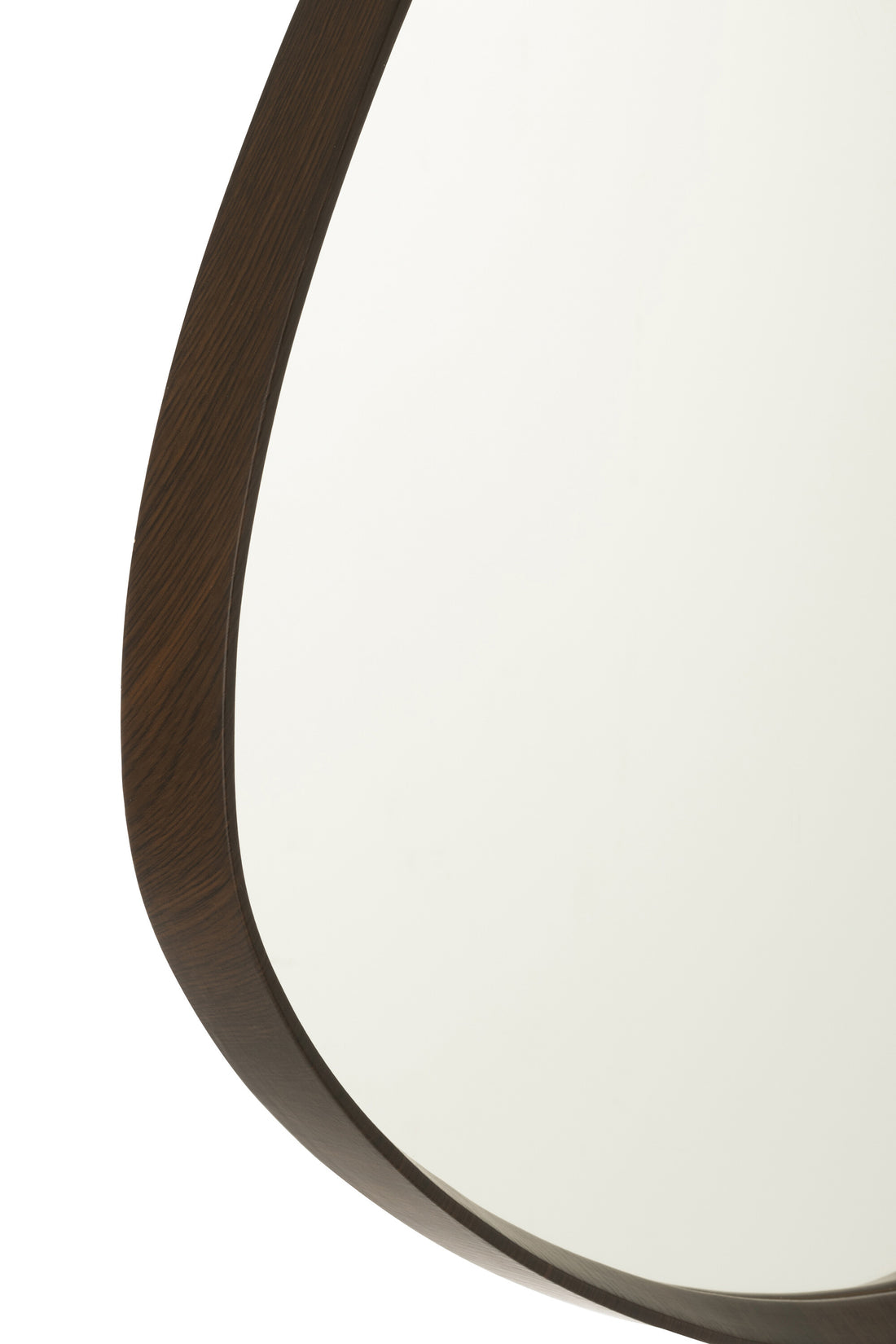 Hangende Spiegel Abstracte Spiegel/MDF Donkerbruin Klein