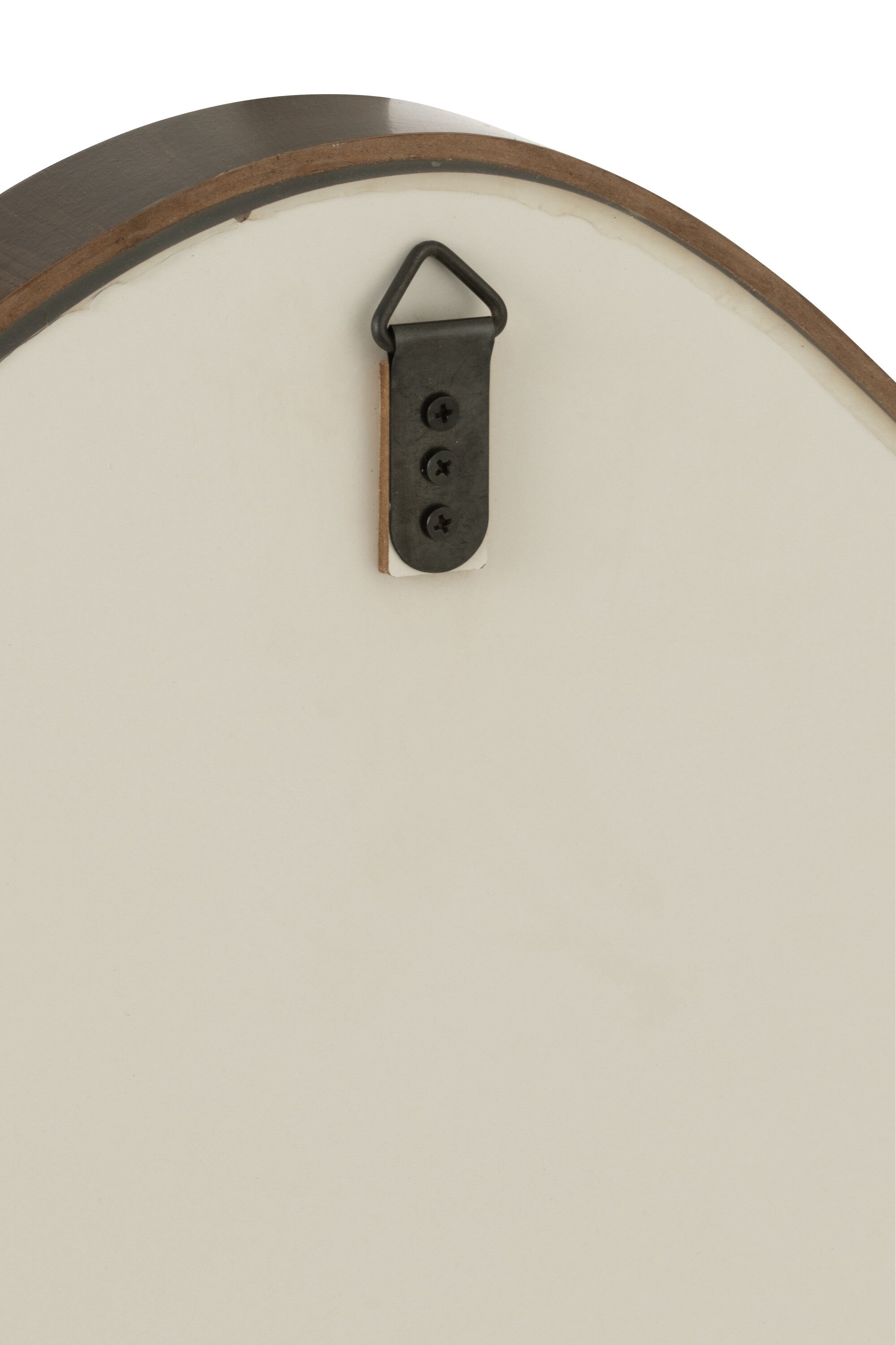 Hangende Spiegel Abstracte Spiegel/MDF Donkerbruin Klein