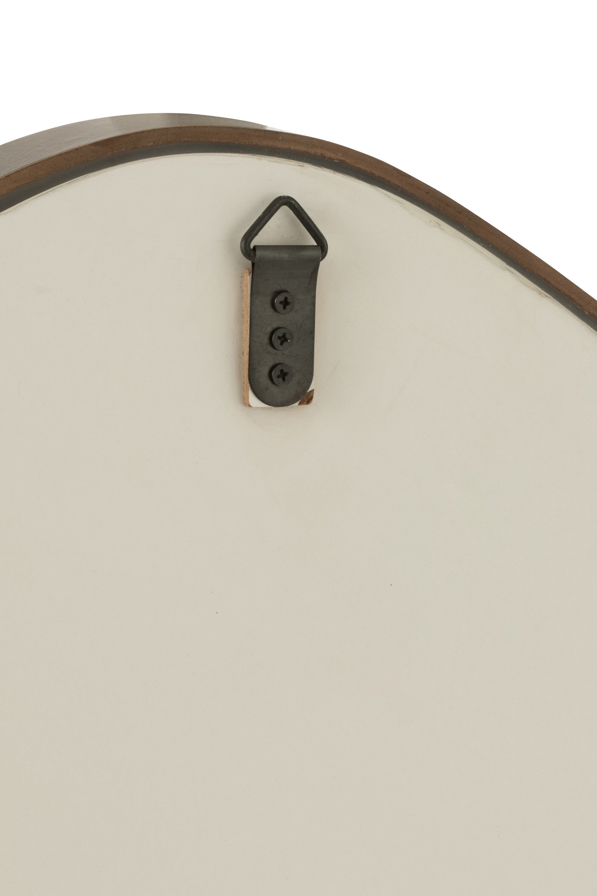 Hangende Spiegel Abstracte Spiegel/MDF Donkerbruin Groot