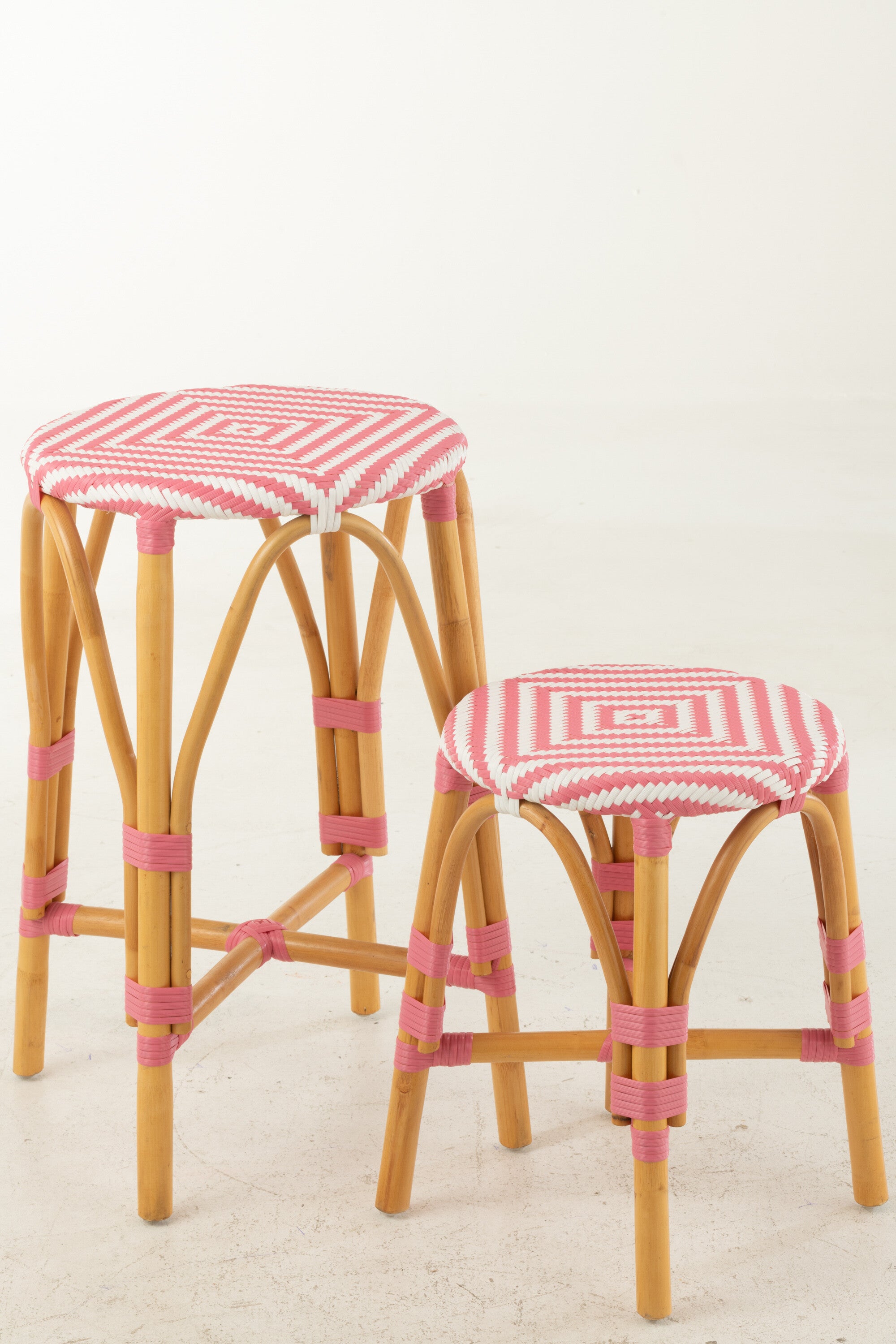 Kruk Rotan Roze Groot
