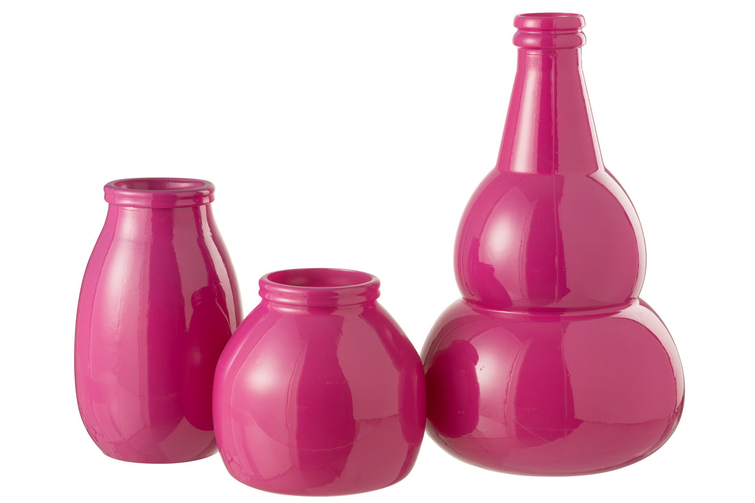 Vaas Cocoon Glas Roze