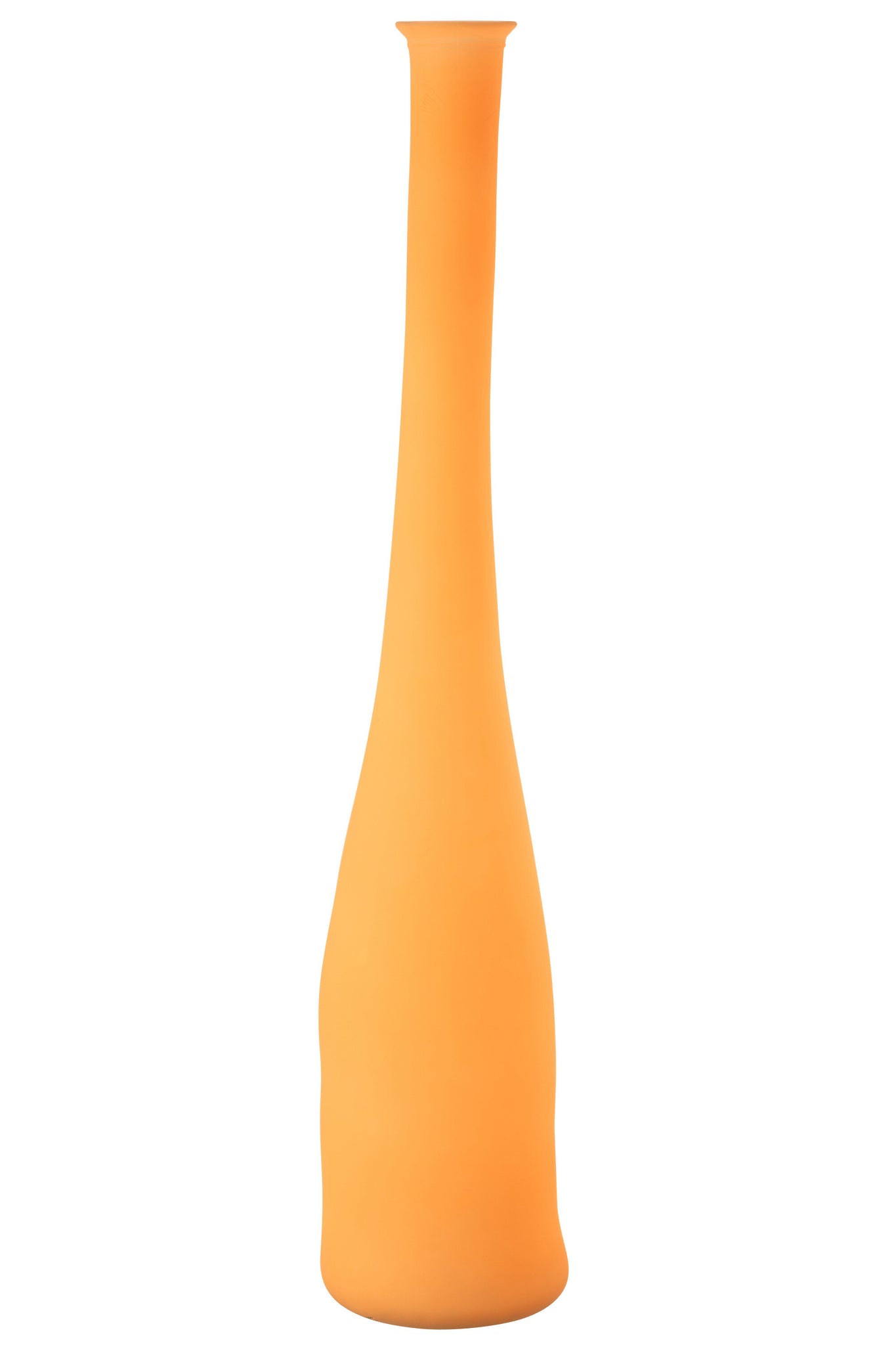 Vaas Fles Glas Neon Oranje Groot