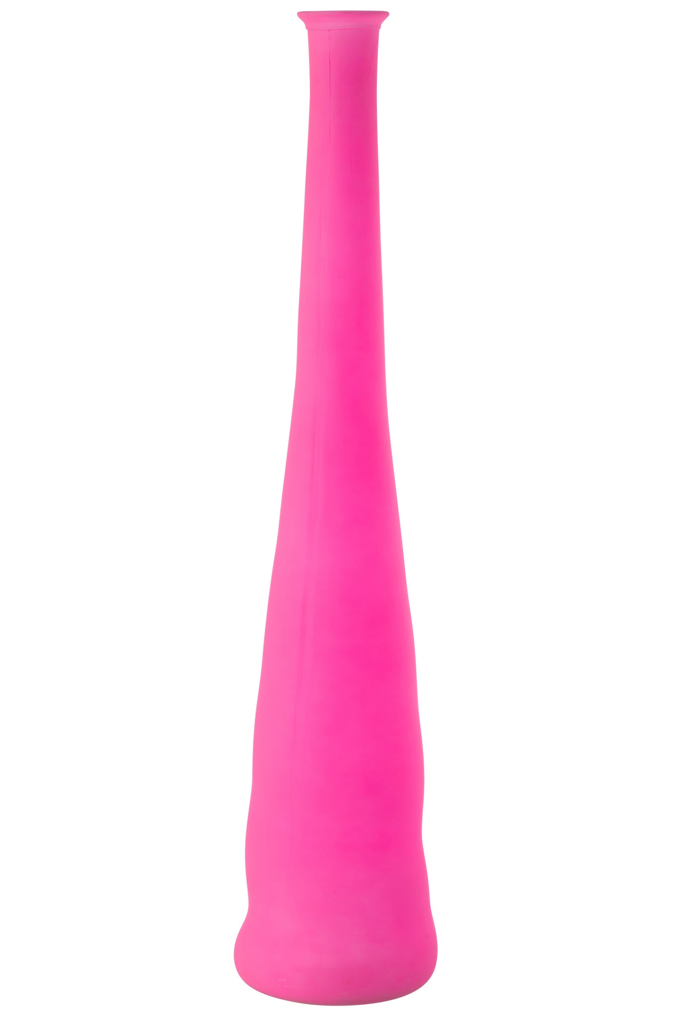 Vaas Fles Glas Neon Roze Groot