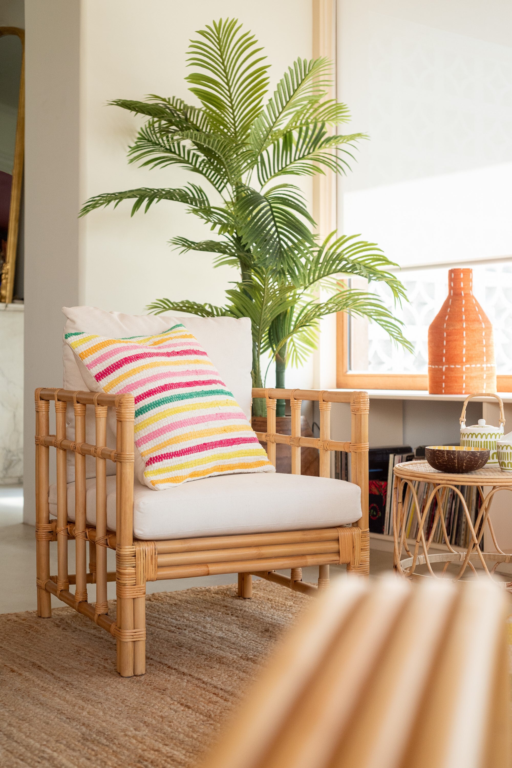 Kussen Cocoon Strepen Katoenmix