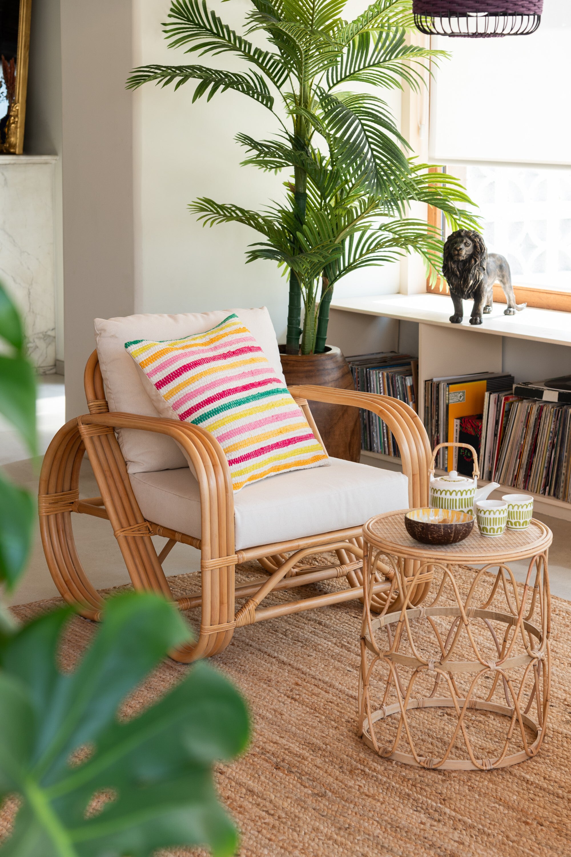 Kussen Cocoon Strepen Katoenmix