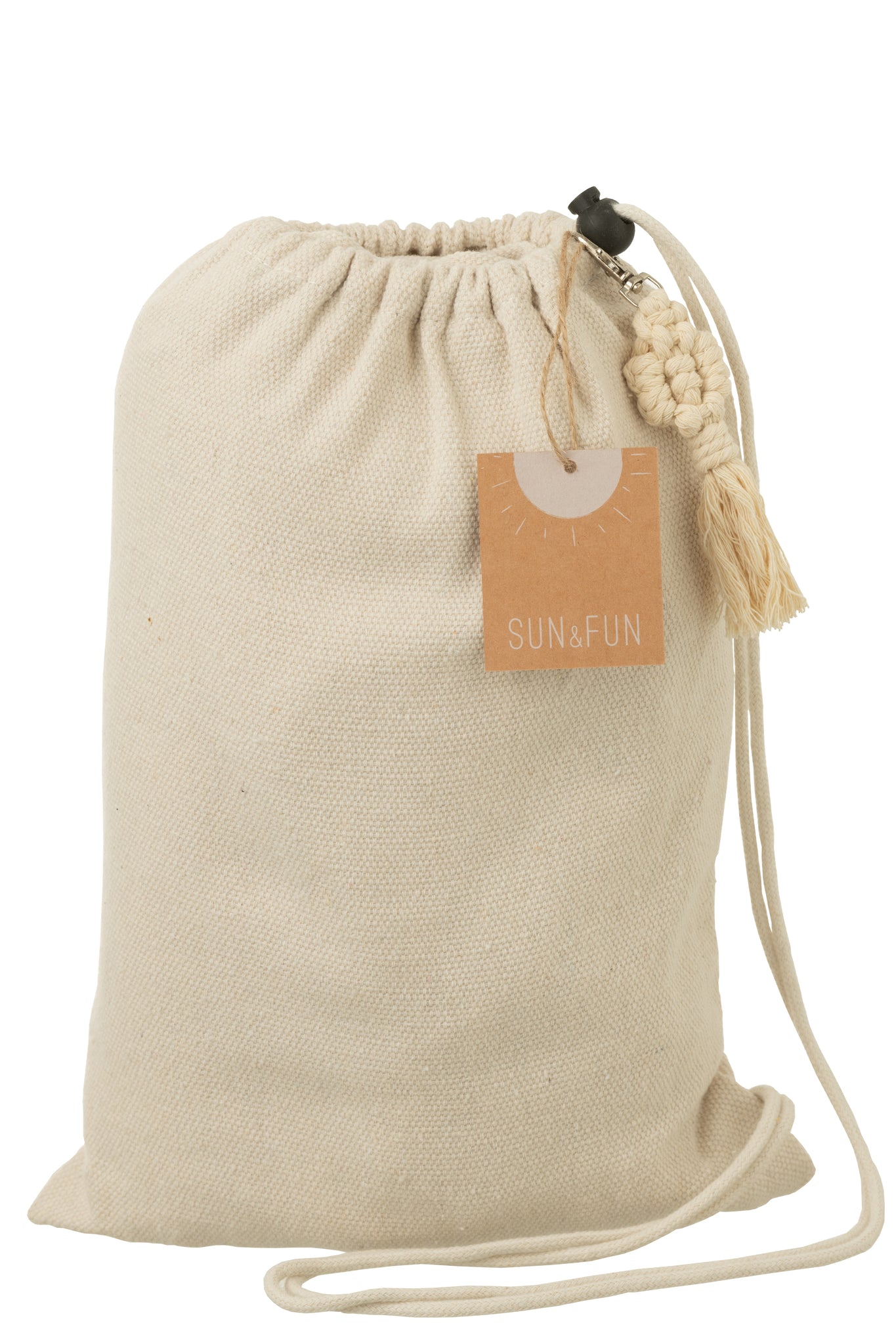 Hangmat effen katoen/polyester licht beige