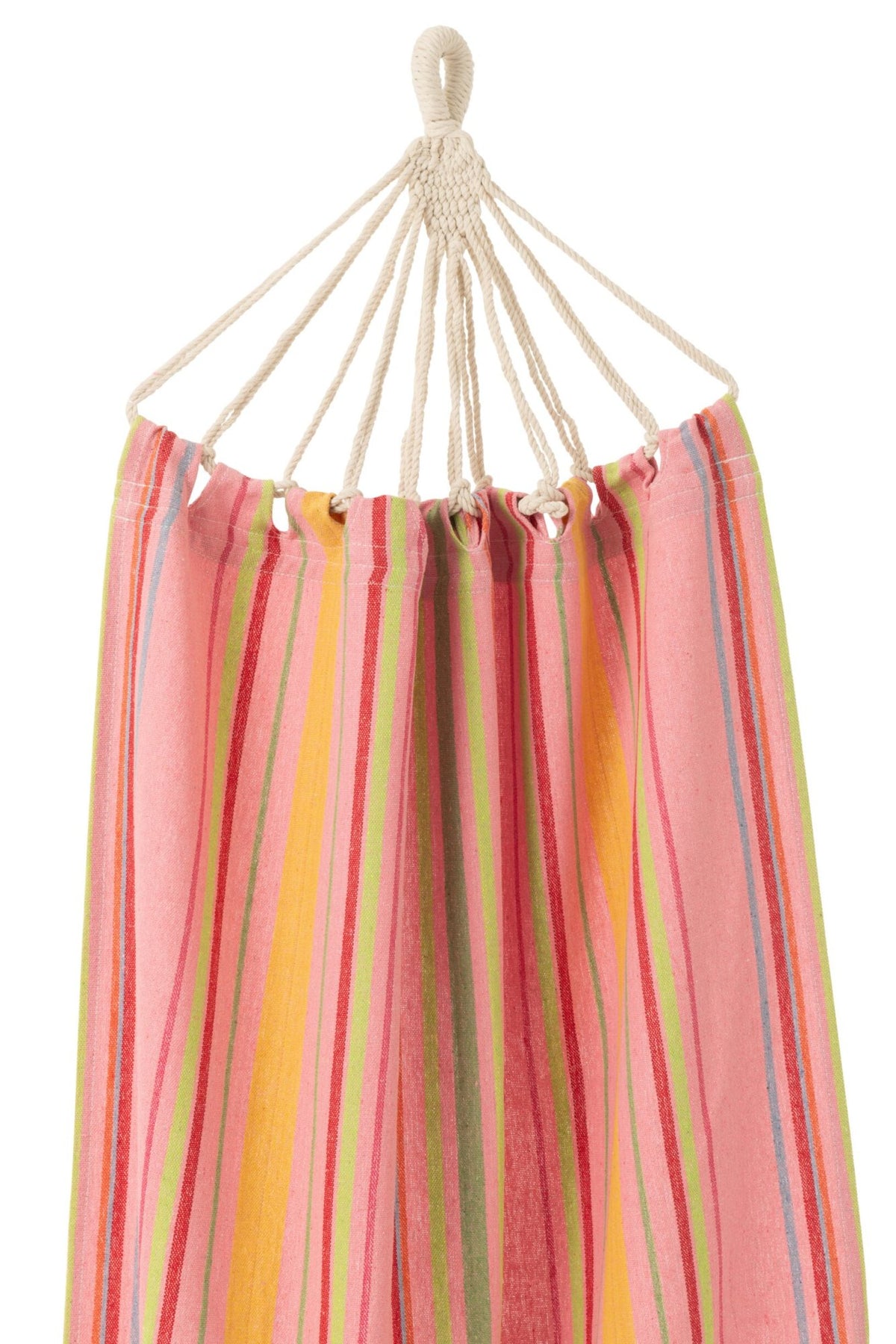 HAMMOCK STREPEN KATOEN/POLYESTER LICHTROZE+MIX