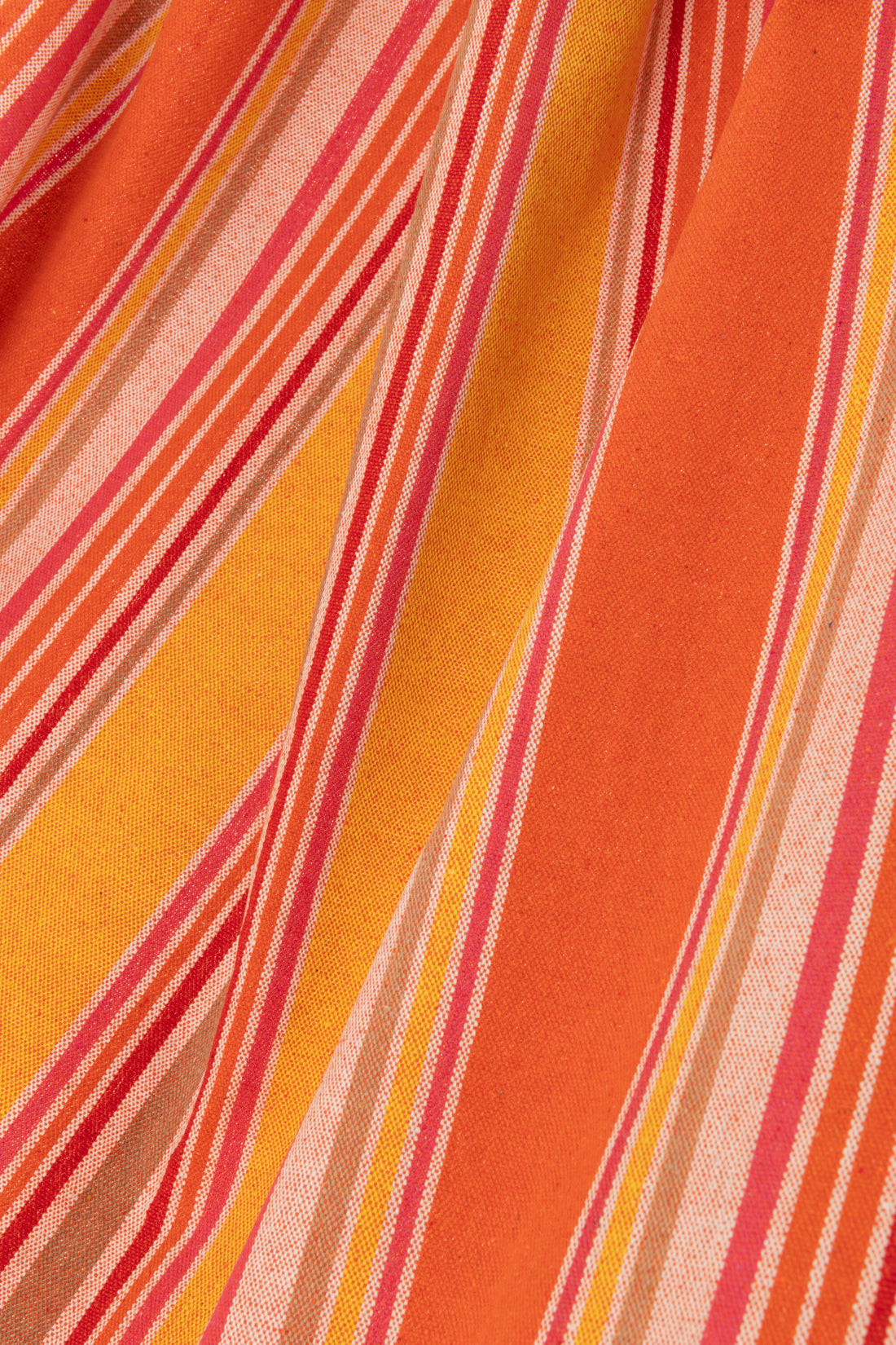 Hangmat Strepen Katoen/Polyester Oranje+Mix