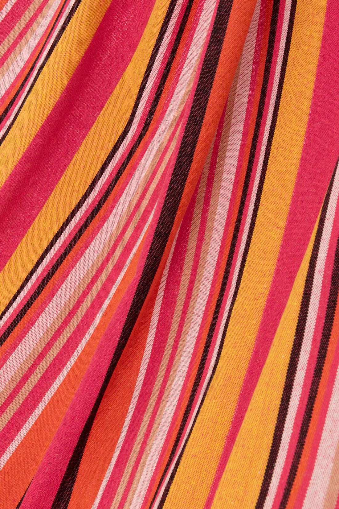 Hangmat Strepen Katoen/Polyester Felroze+Mix