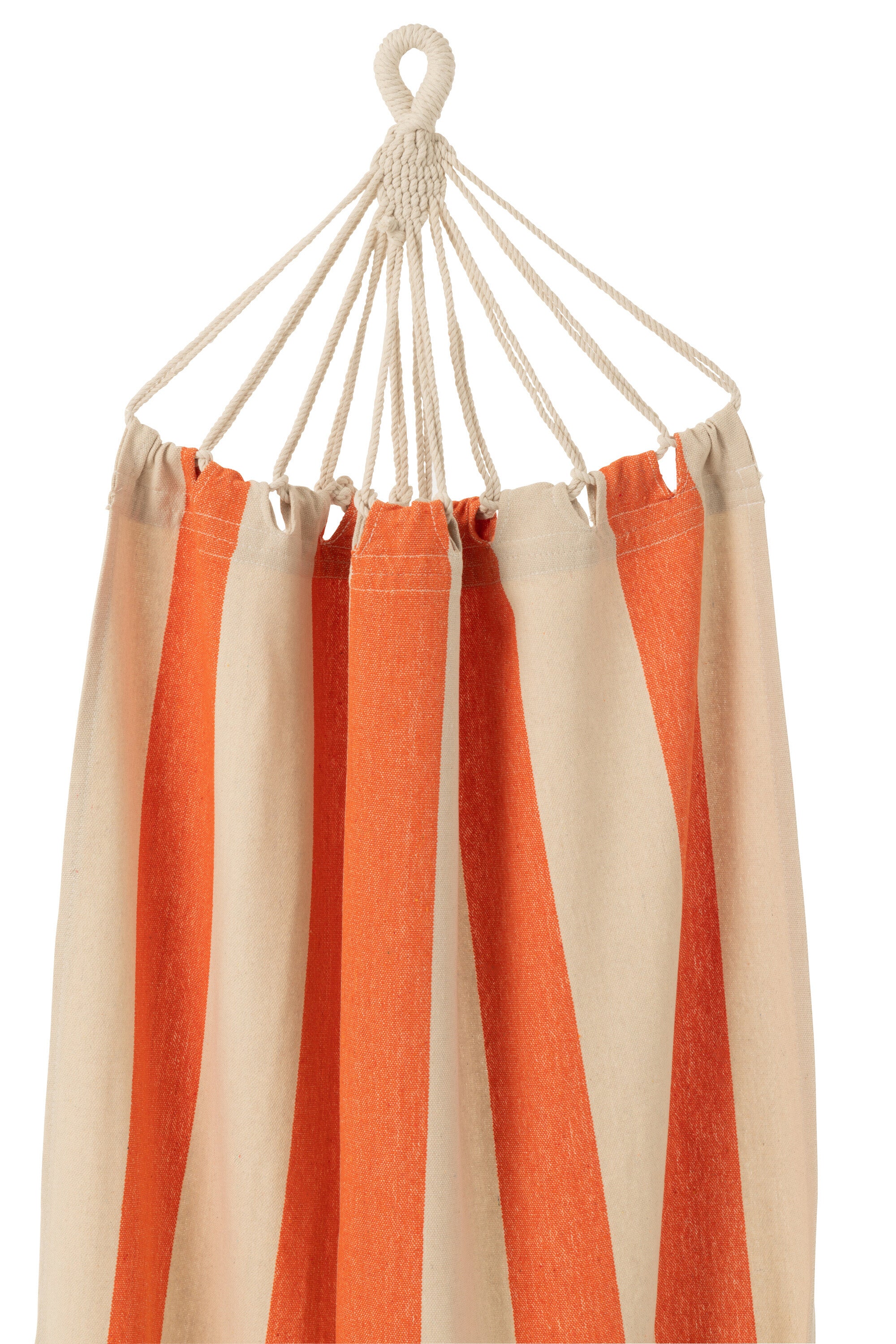 Hangmat Groot Strepen Katoen/Polyester Oranje/Ecru