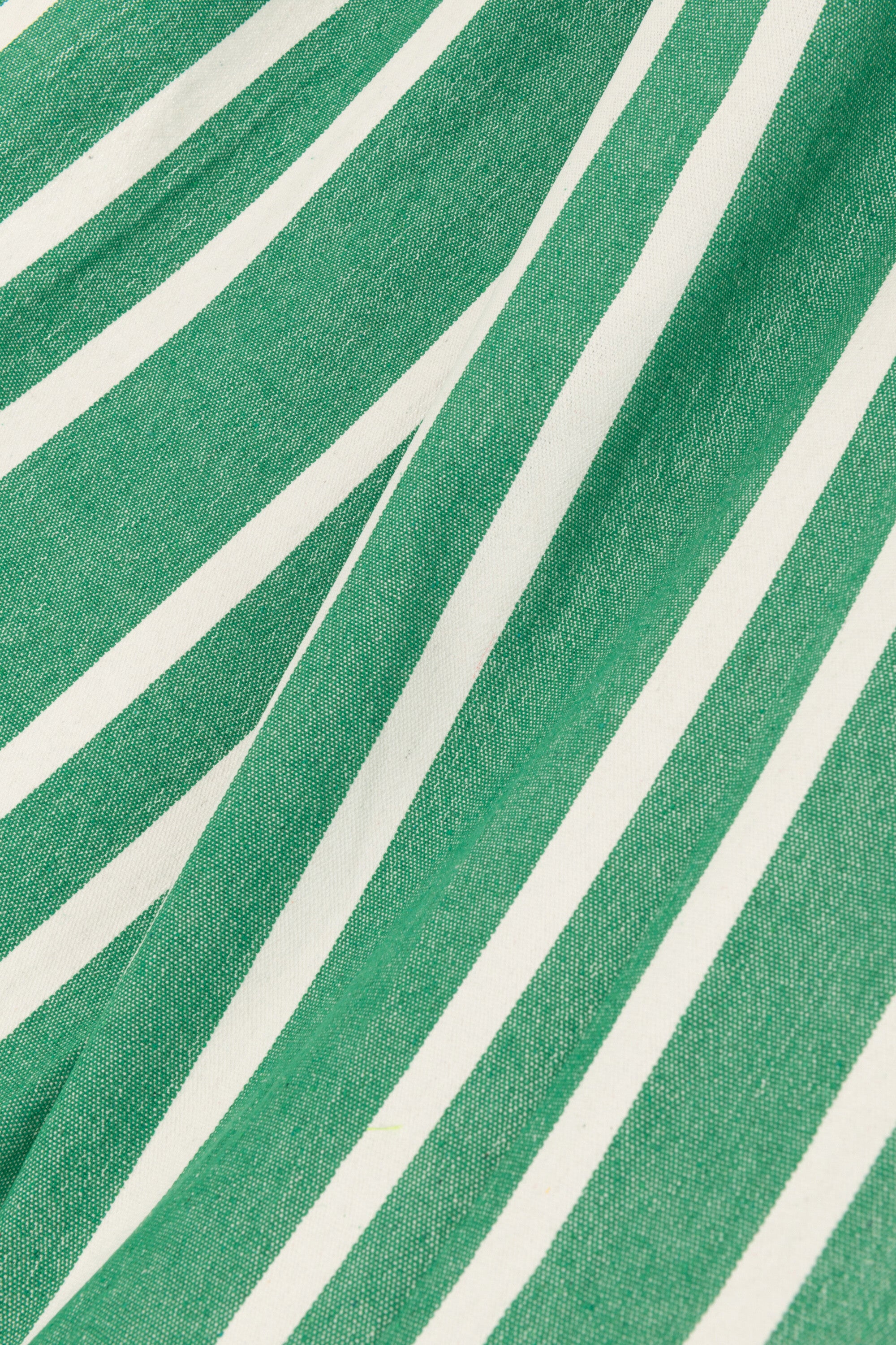 Hangmat Strepen Katoen/Polyester Donkergroen/Wit