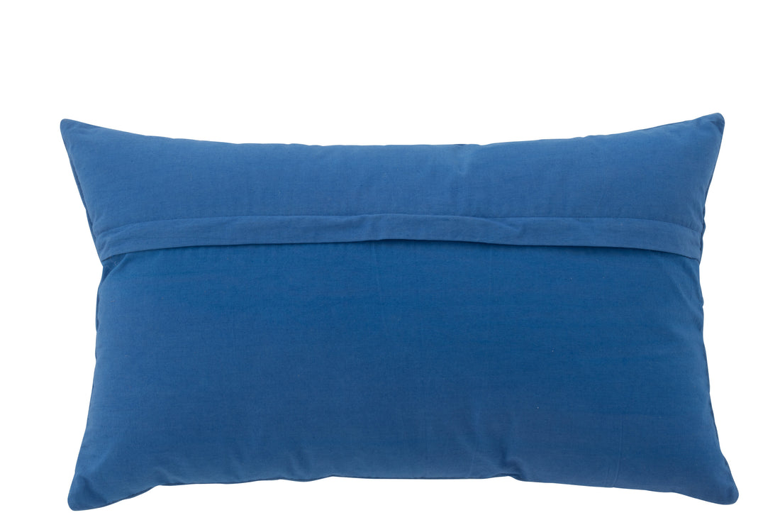 Kussen Dolce Vita Katoen Blauw/Geel