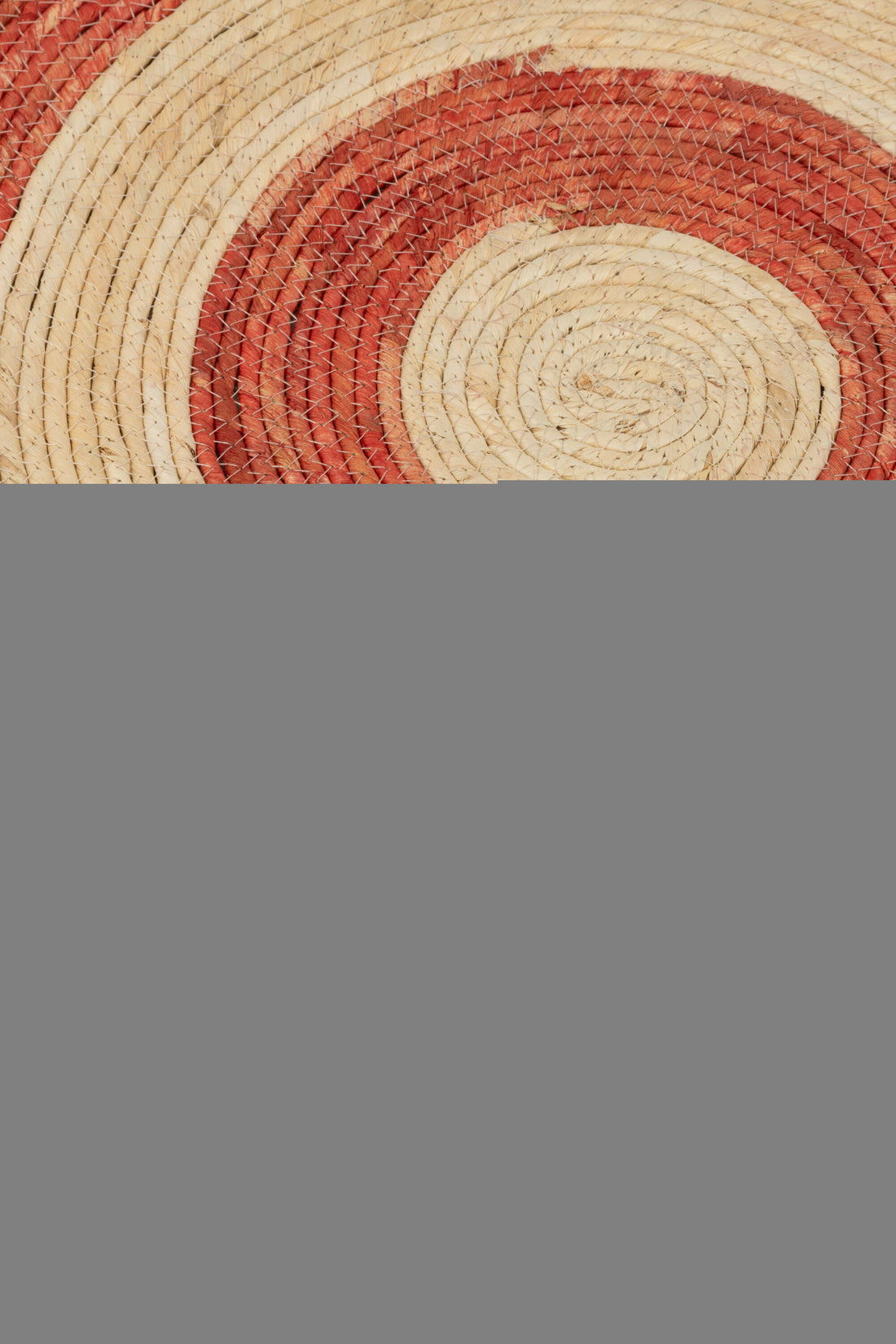 Rug Round Circles Corn Husk Orange/Rood Medium Assortiment Van 2