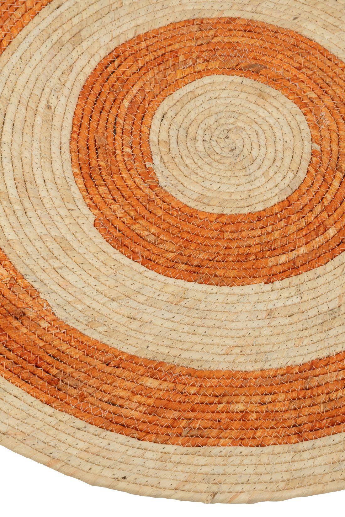 Rug Round Circles Corn Husk Orange/Rood Medium Assortiment Van 2
