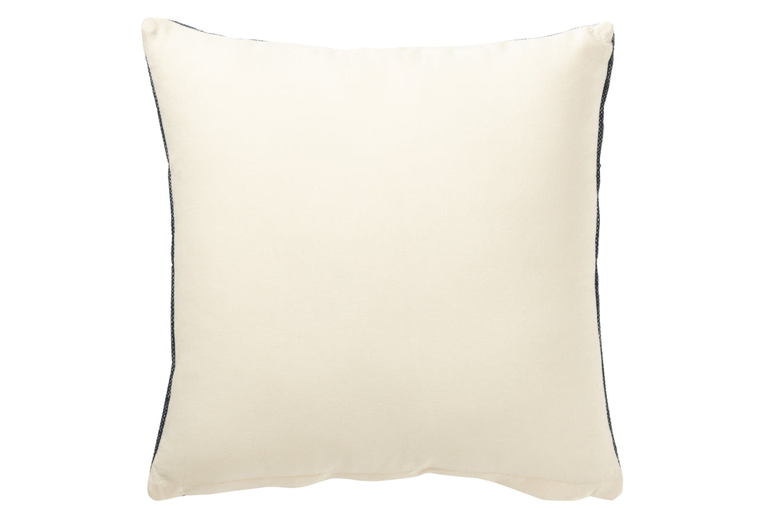 Kussen Vierkant Etnische Patronen Katoen Donkerblauw/Wit