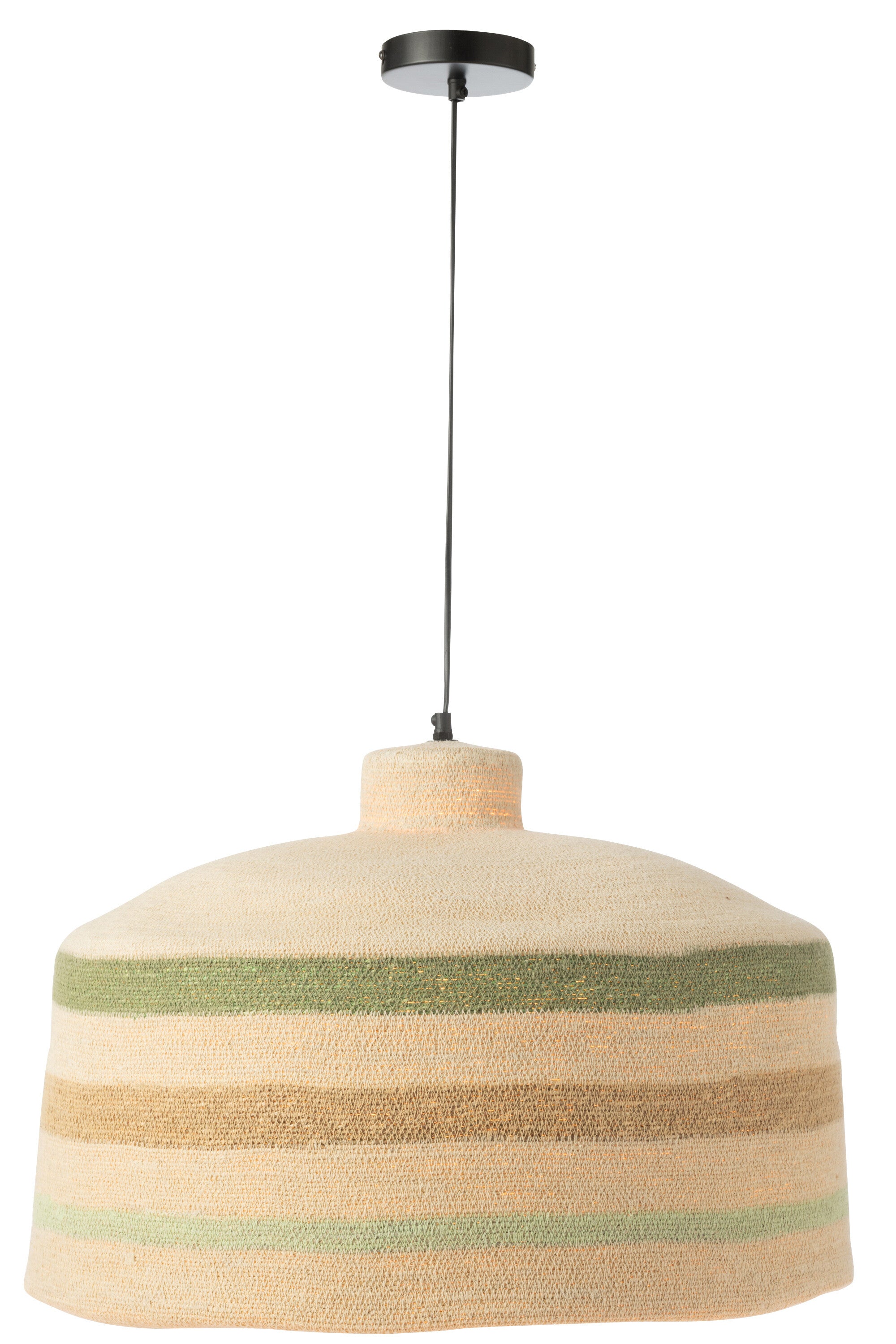 Hanglamp Strepen Zeegras Natuur/Groen