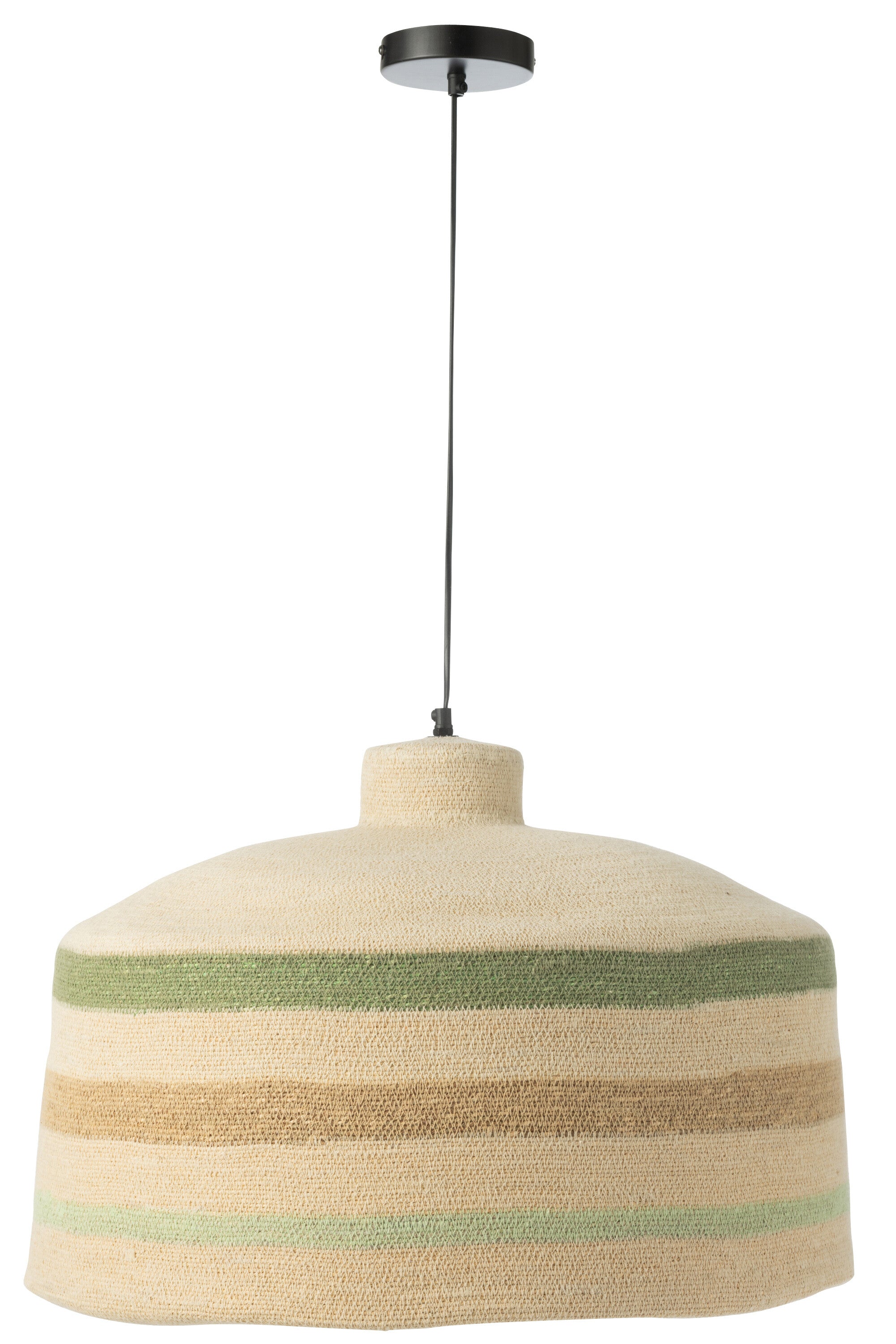 Hanglamp Strepen Zeegras Natuur/Groen