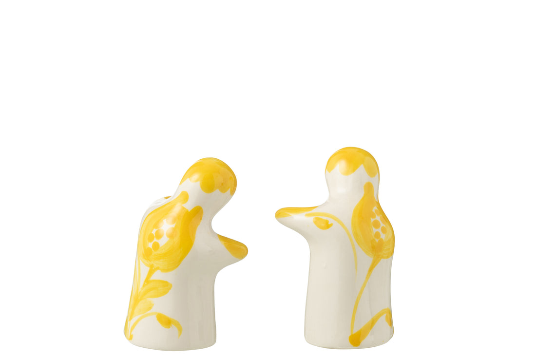 Zout & Peper Granada Keramiek Wit/Geel
