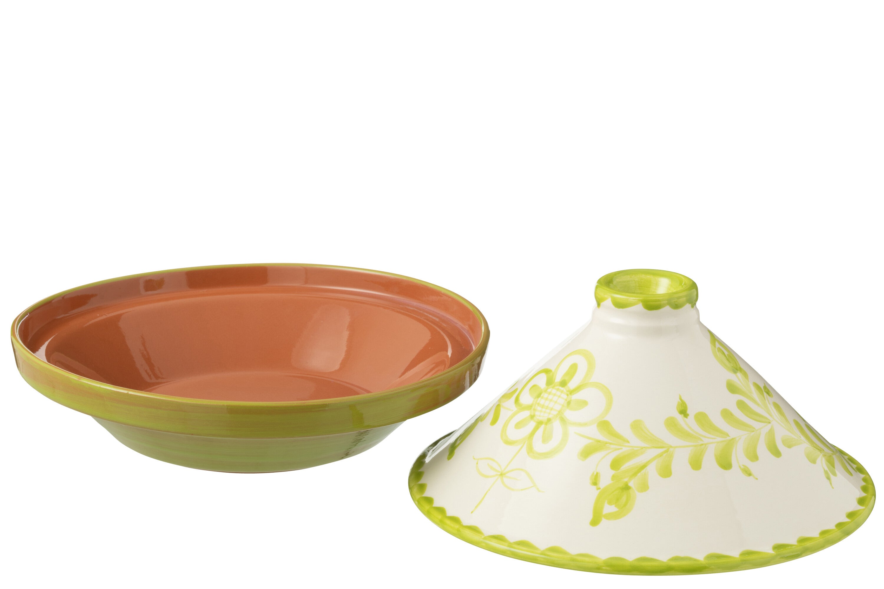 Tagine Granada Keramiek Wit/Groen