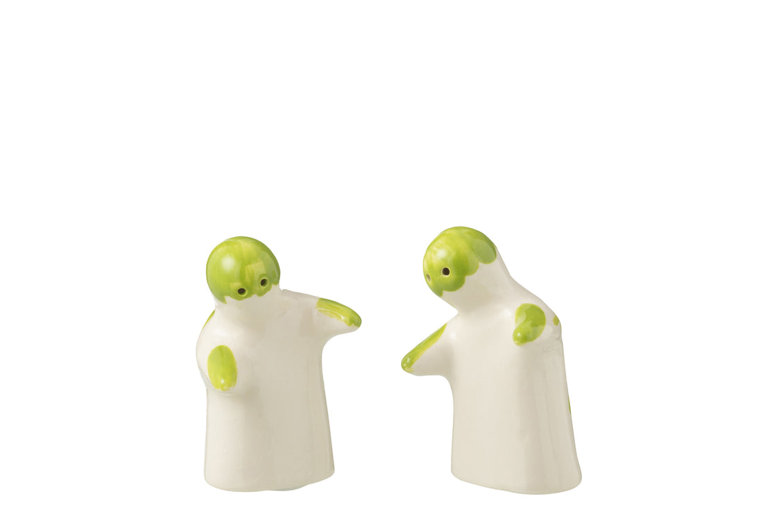Zout & Peper Granada Keramiek Wit/Groen
