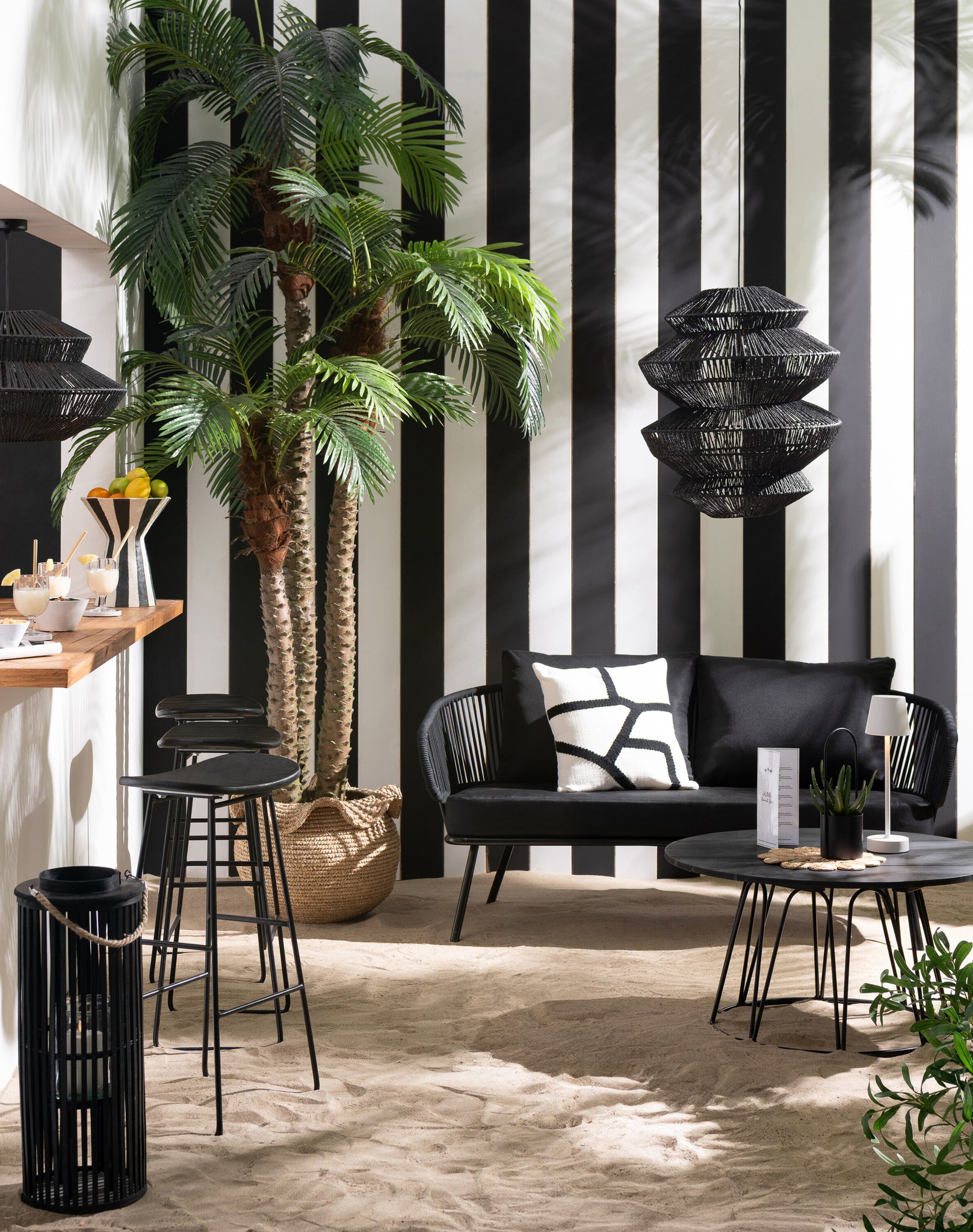 Table Zoa Steel/Polyethylene Black