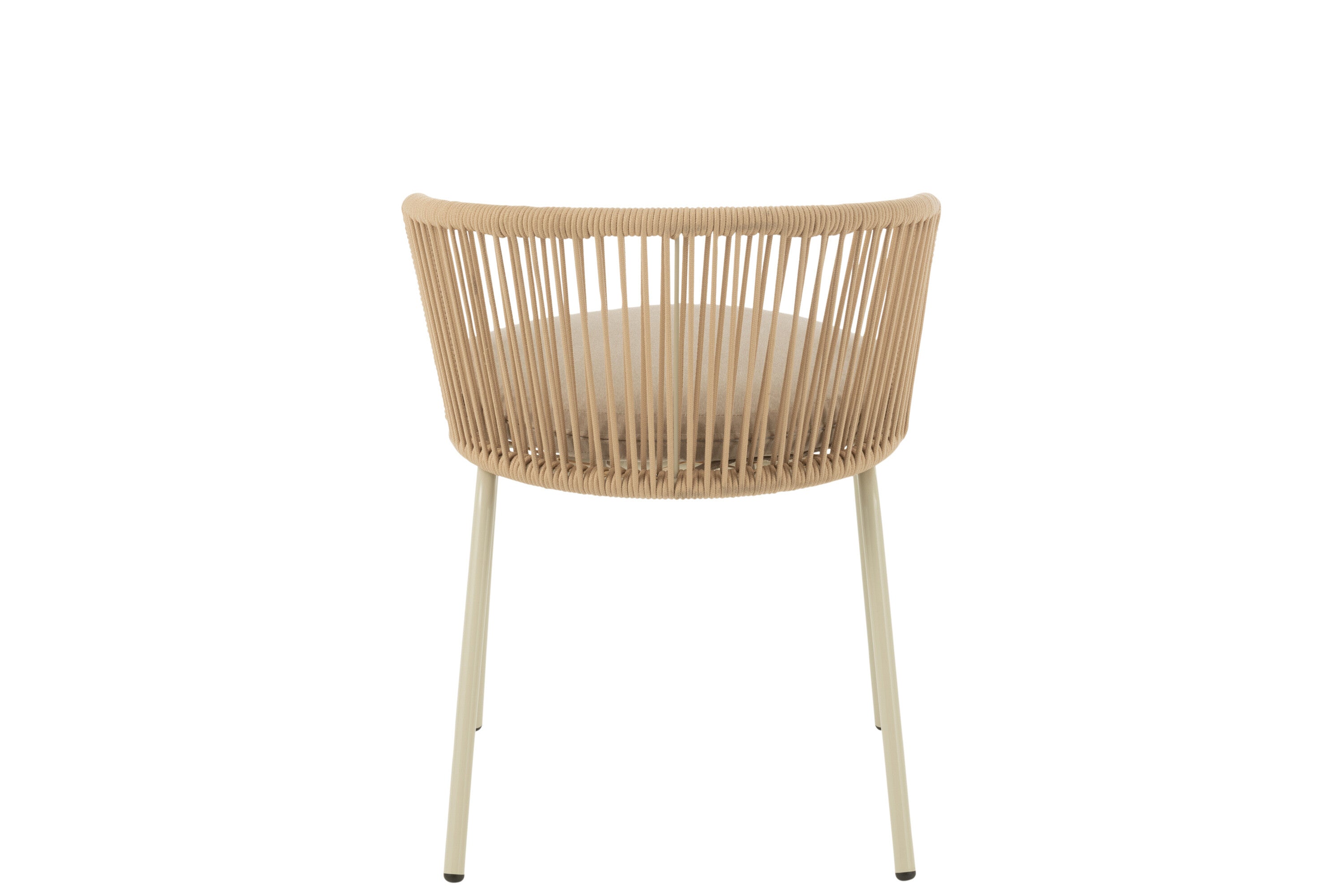 Stoel Toa Staal/Touw Beige